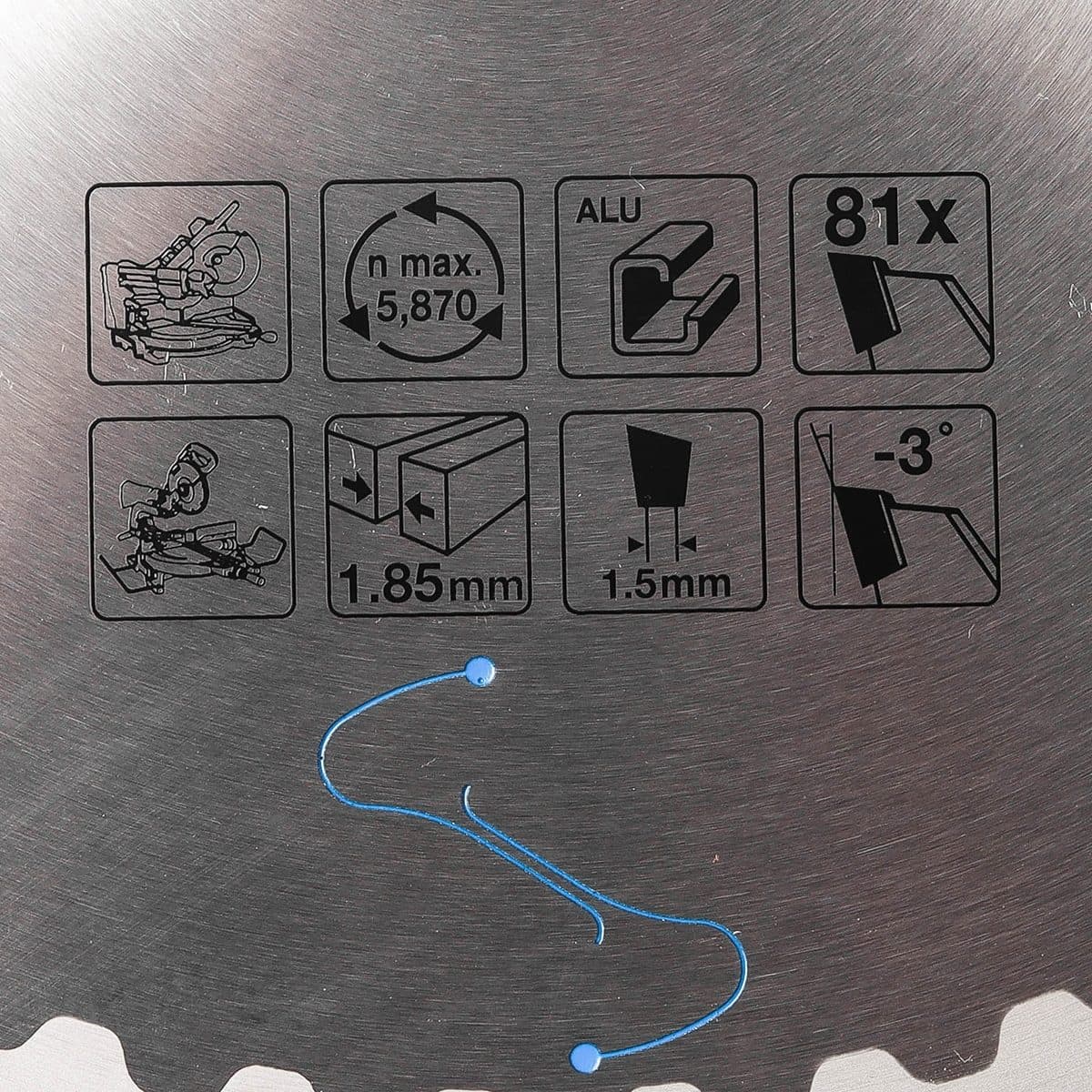 E-06345 ใบเลื่อย 10"X80T อลูมิ EFFICUT