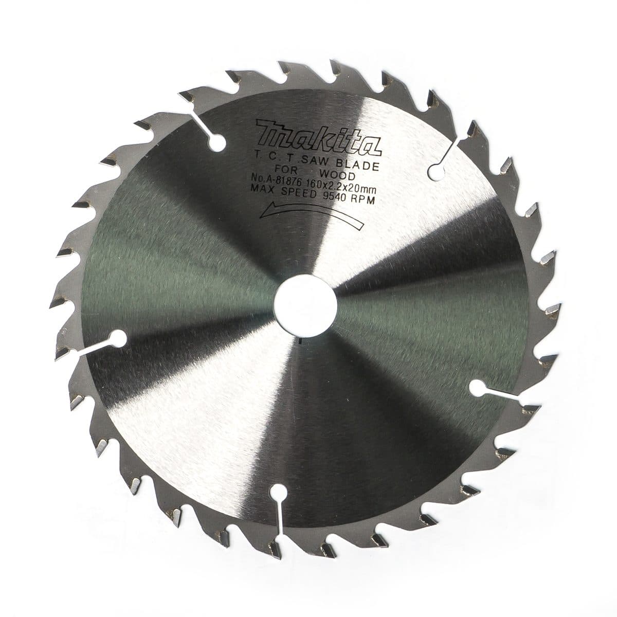 MAKITA ใบเลื่อยวงเดือนคาร์ไบด์สำหรับตัดไม้ 6 นิ้ว 30 ฟัน รุ่น A-81876 เส้นผ่านศูนย์กลาง 160 มม. หนา 2.2 มม. (มากีต้า)