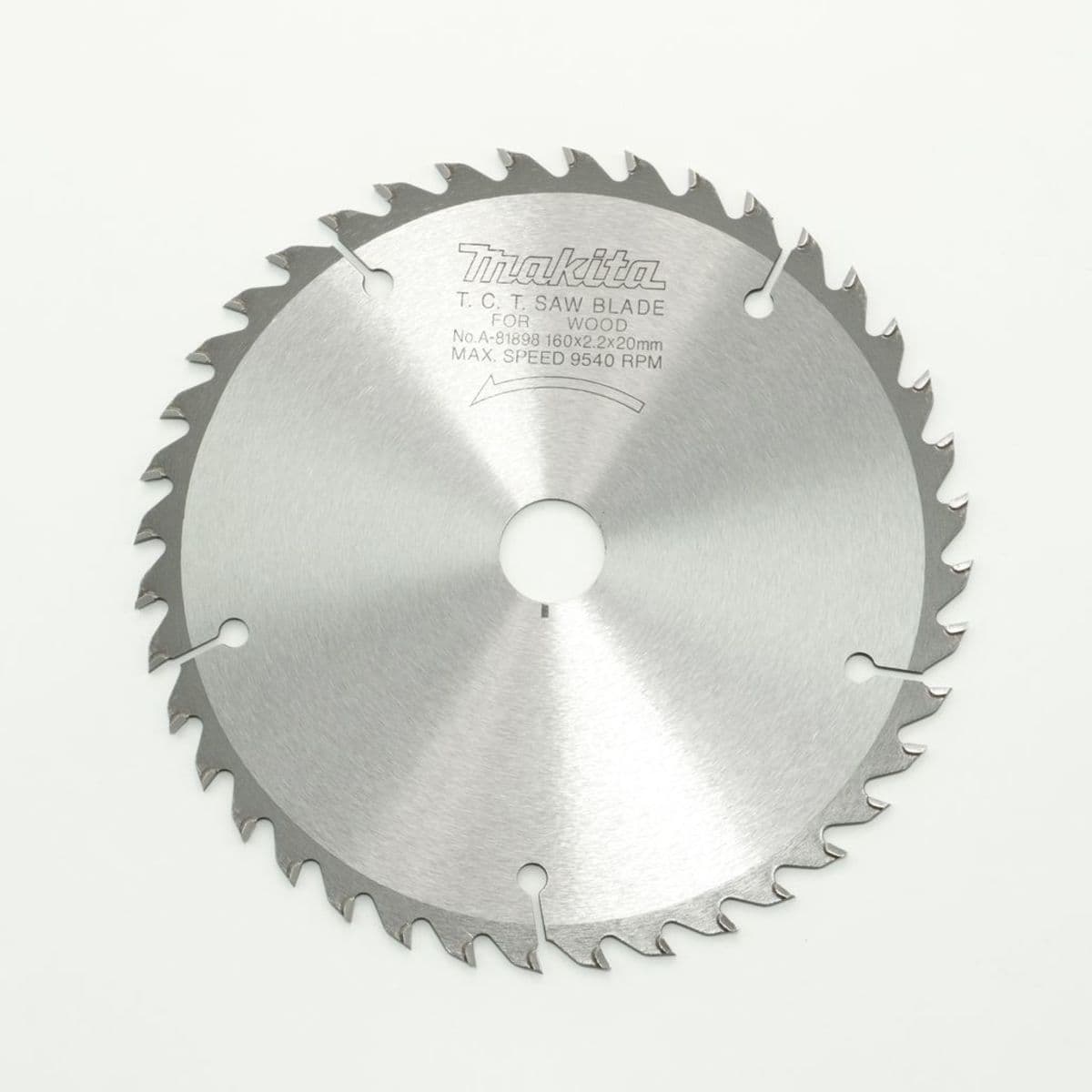 MAKITA ใบเลื่อยวงเดือนคาร์ไบด์สำหรับตัดไม้ 6 นิ้ว 40 ฟัน รุ่น A-81898 เส้นผ่านศูนย์กลาง 160 มม. หนา 2.2 มม. (มากีต้า)