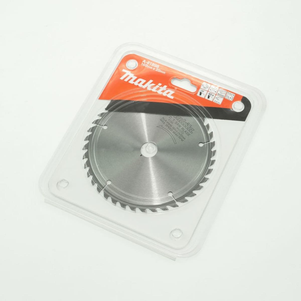 MAKITA ใบเลื่อยวงเดือนคาร์ไบด์สำหรับตัดไม้ 6 นิ้ว 40 ฟัน รุ่น A-81898 เส้นผ่านศูนย์กลาง 160 มม. หนา 2.2 มม. (มากีต้า)