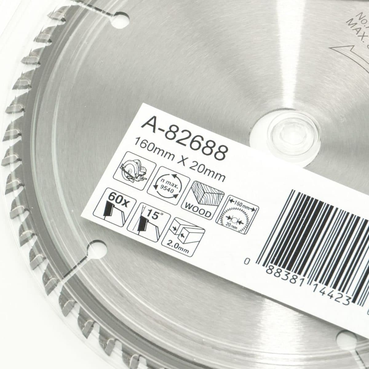 MAKITA ใบเลื่อยวงเดือนคาร์ไบด์สำหรับตัดไม้ 6 นิ้ว 60 ฟัน รุ่น A-82688 เส้นผ่านศูนย์กลาง 160 มม. หนา 2.0 มม. (มากีต้า)