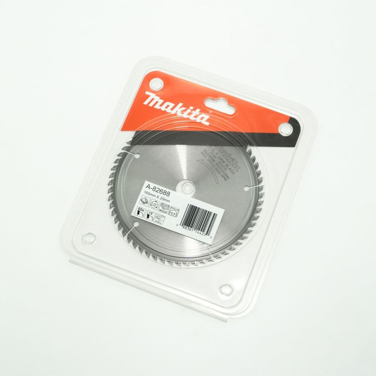 MAKITA ใบเลื่อยวงเดือนคาร์ไบด์สำหรับตัดไม้ 6 นิ้ว 60 ฟัน รุ่น A-82688 เส้นผ่านศูนย์กลาง 160 มม. หนา 2.0 มม. (มากีต้า)