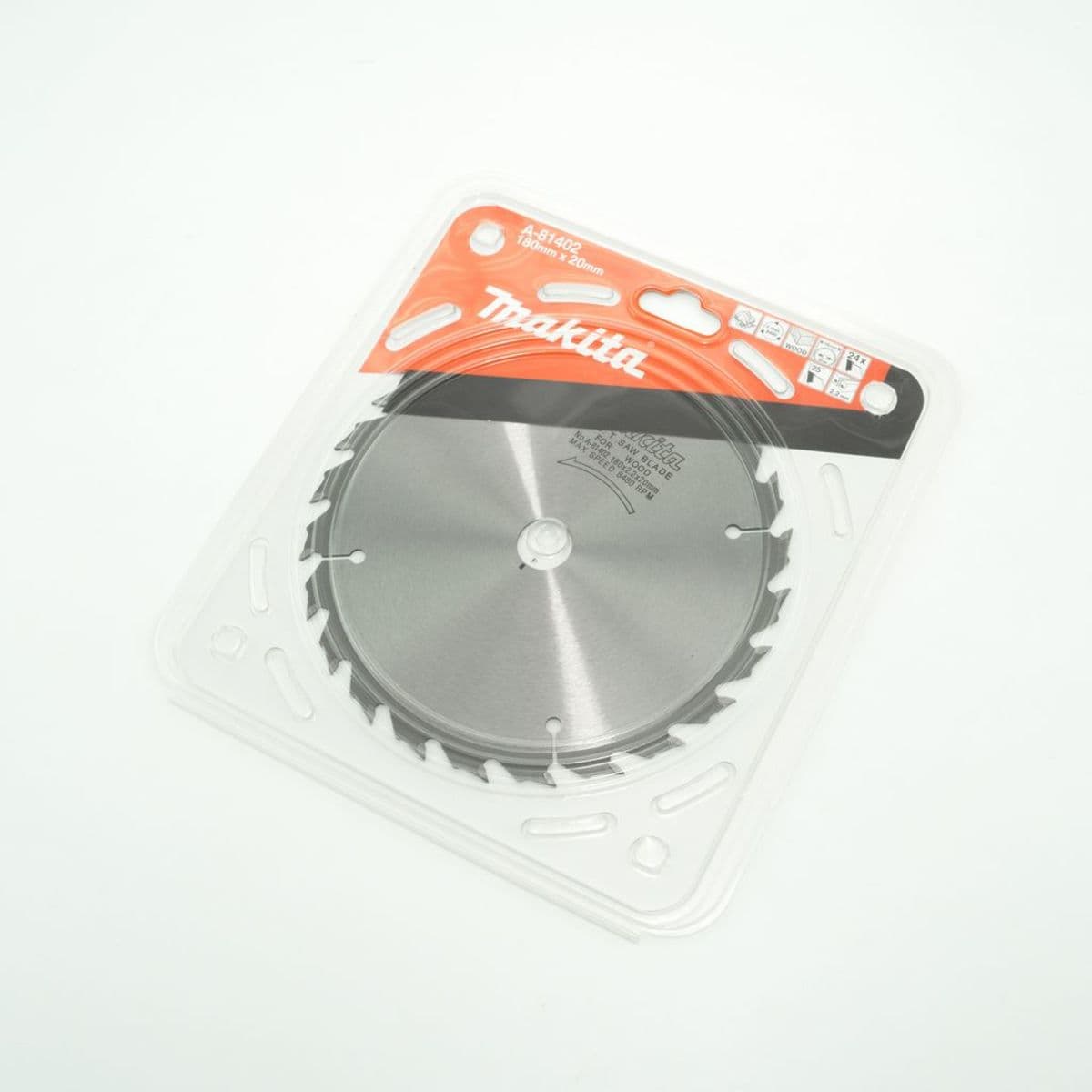 MAKITA ใบเลื่อยวงเดือนคาร์ไบด์สำหรับตัดไม้ 7 นิ้ว 24 ฟัน รุ่น A-81402 เส้นผ่านศูนย์กลาง 180 มม. หนา 2.2 มม. (มากีต้า)