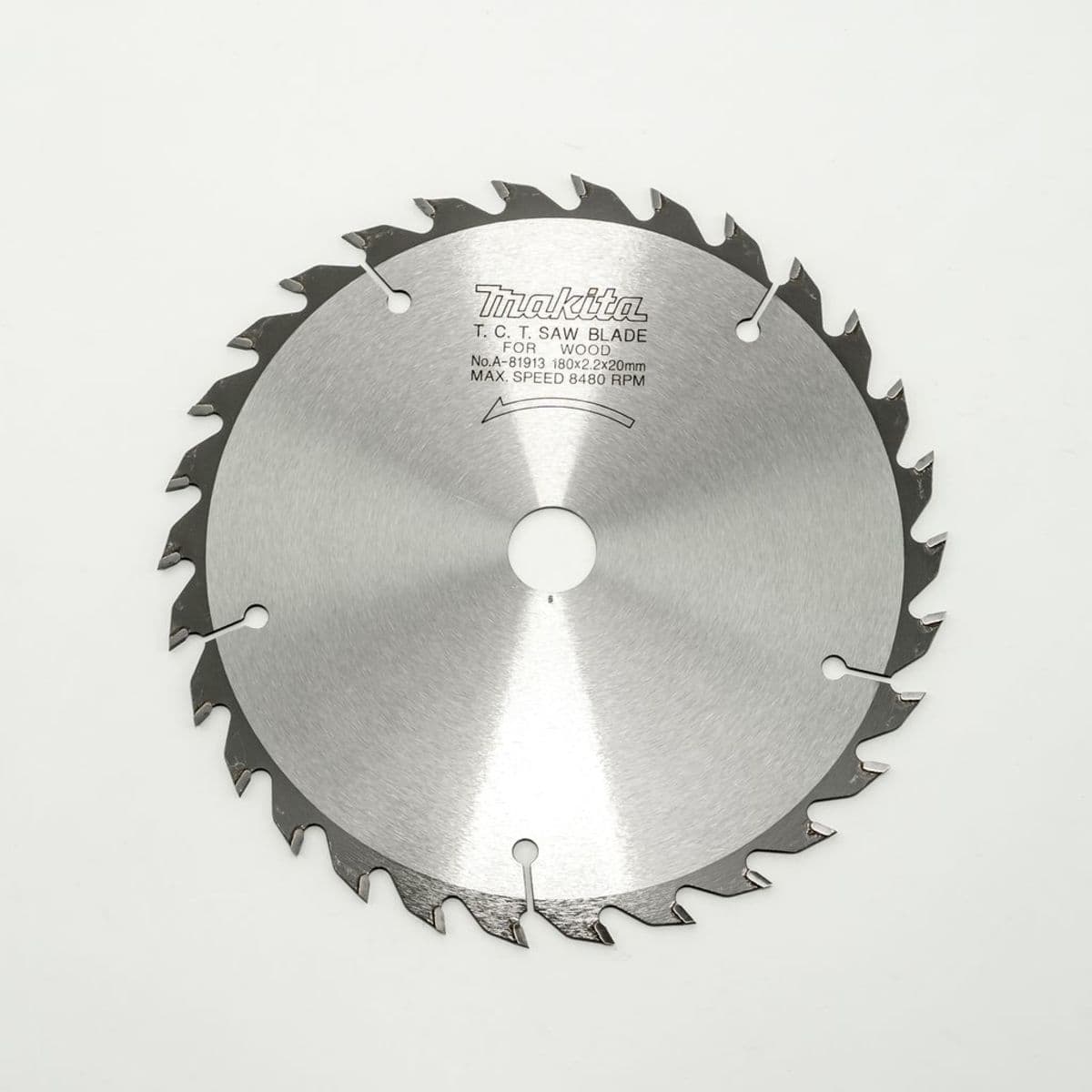 MAKITA ใบเลื่อยวงเดือนคาร์ไบด์สำหรับตัดไม้ 7 นิ้ว 30 ฟัน รุ่น A-81913 เส้นผ่านศูนย์กลาง 180 มม. หนา 2.2 มม. (มากีต้า)