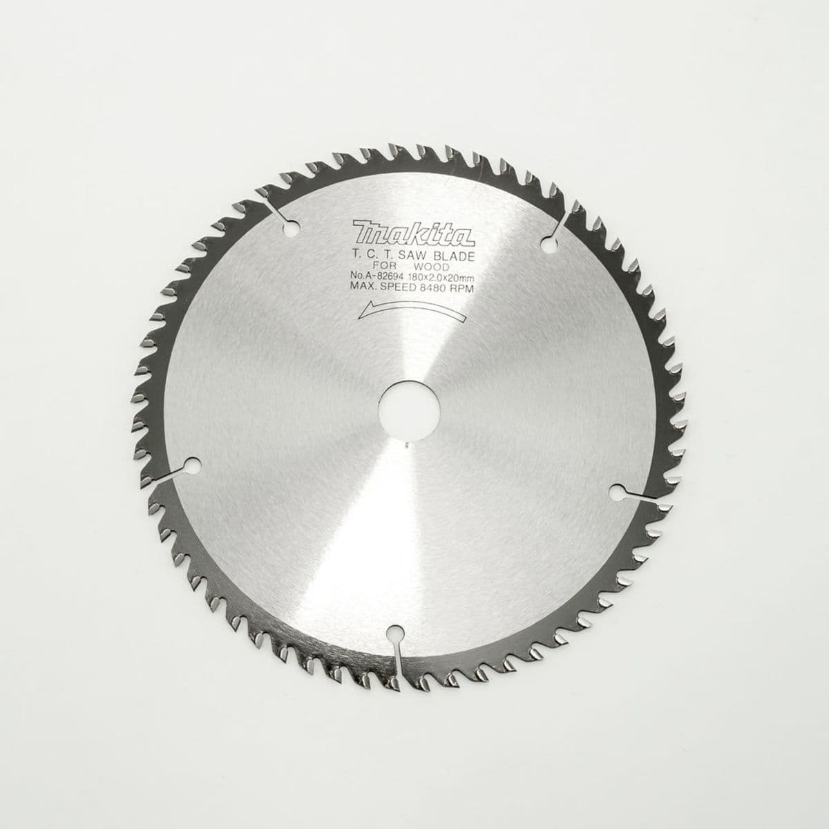 MAKITA ใบเลื่อยวงเดือนคาร์ไบด์สำหรับตัดไม้ 7 นิ้ว 60 ฟัน รุ่น A-82694 เส้นผ่านศูนย์กลาง 180 มม. หนา 2.0 มม. (มากีต้า)