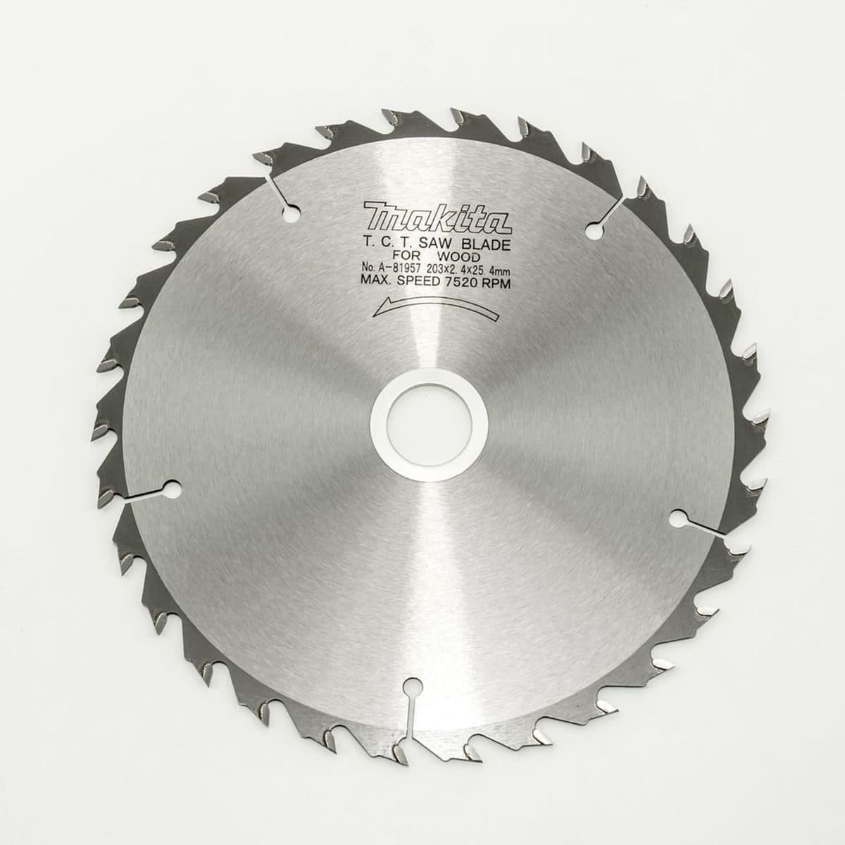 MAKITA ใบเลื่อยวงเดือนคาร์ไบด์สำหรับตัดไม้ 8 นิ้ว 30 ฟัน รุ่น A-81957 เส้นผ่านศูนย์กลาง 203 มม. หนา 2.4 มม. (มากีต้า)