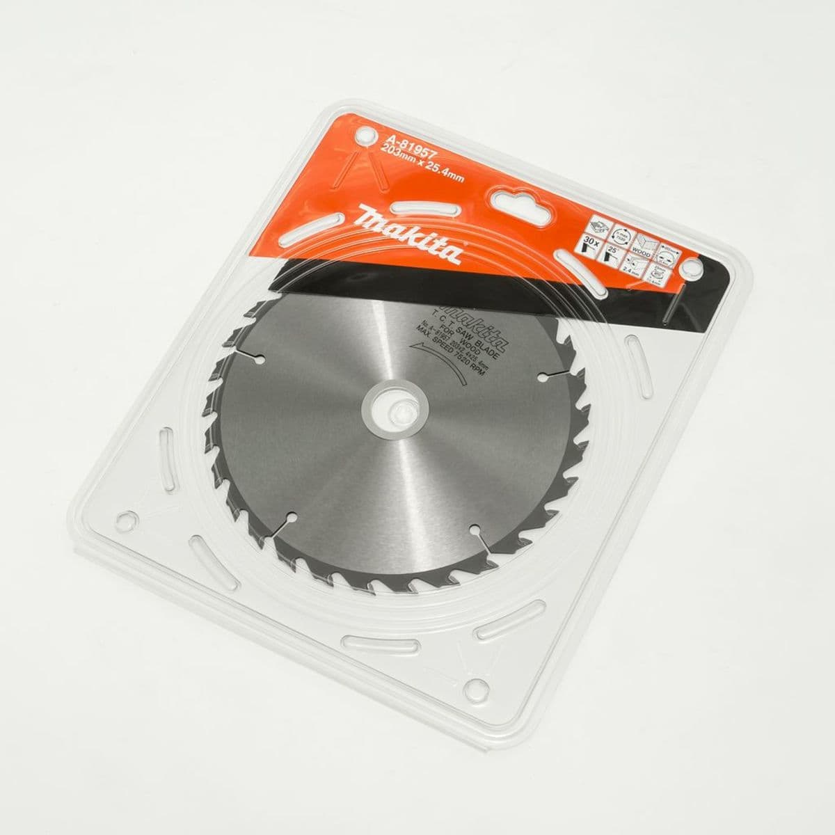 MAKITA ใบเลื่อยวงเดือนคาร์ไบด์สำหรับตัดไม้ 8 นิ้ว 30 ฟัน รุ่น A-81957 เส้นผ่านศูนย์กลาง 203 มม. หนา 2.4 มม. (มากีต้า)