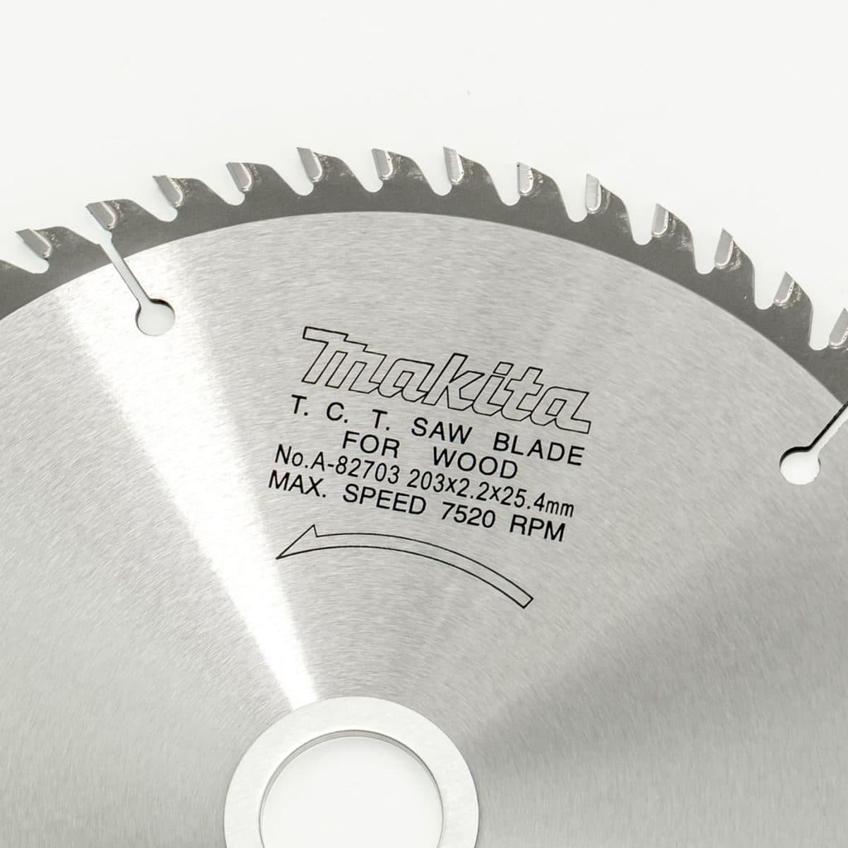 MAKITA ใบเลื่อยวงเดือนคาร์ไบด์สำหรับตัดไม้ 8 นิ้ว 60 ฟัน รุ่น A-82703 เส้นผ่านศูนย์กลาง 203 มม. หนา 2.2 มม. (มากีต้า)