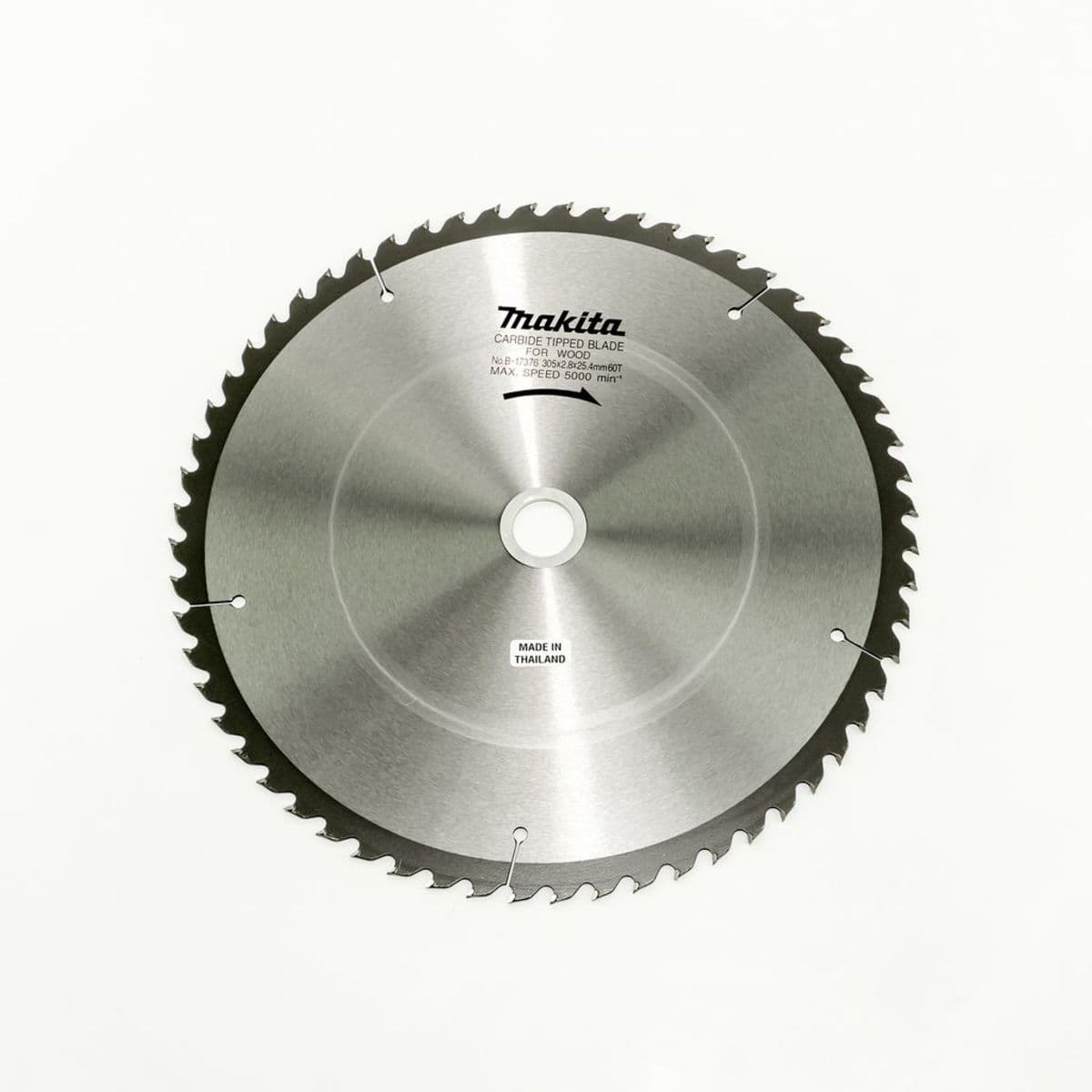 MAKITA ใบเลื่อยวงเดือนคาร์ไบด์สำหรับตัดไม้ 12 นิ้ว 60 ฟัน รุ่น B-17376 เส้นผ่านศูนย์กลาง 305 มม. หนา 2.8 มม. (มากีต้า)