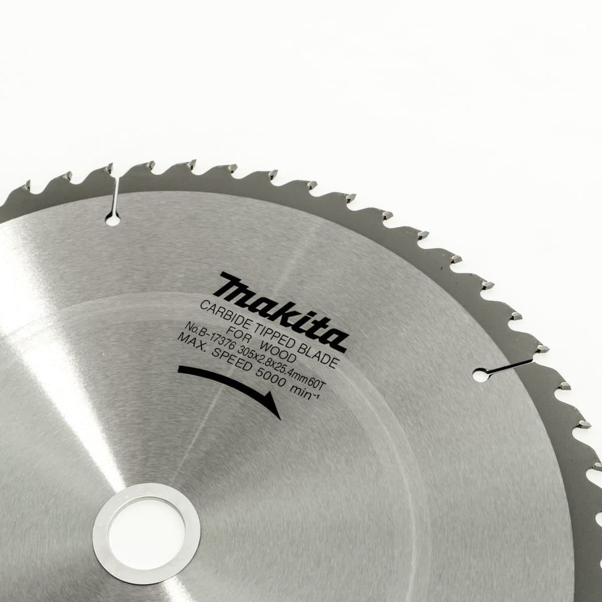 MAKITA ใบเลื่อยวงเดือนคาร์ไบด์สำหรับตัดไม้ 12 นิ้ว 60 ฟัน รุ่น B-17376 เส้นผ่านศูนย์กลาง 305 มม. หนา 2.8 มม. (มากีต้า)