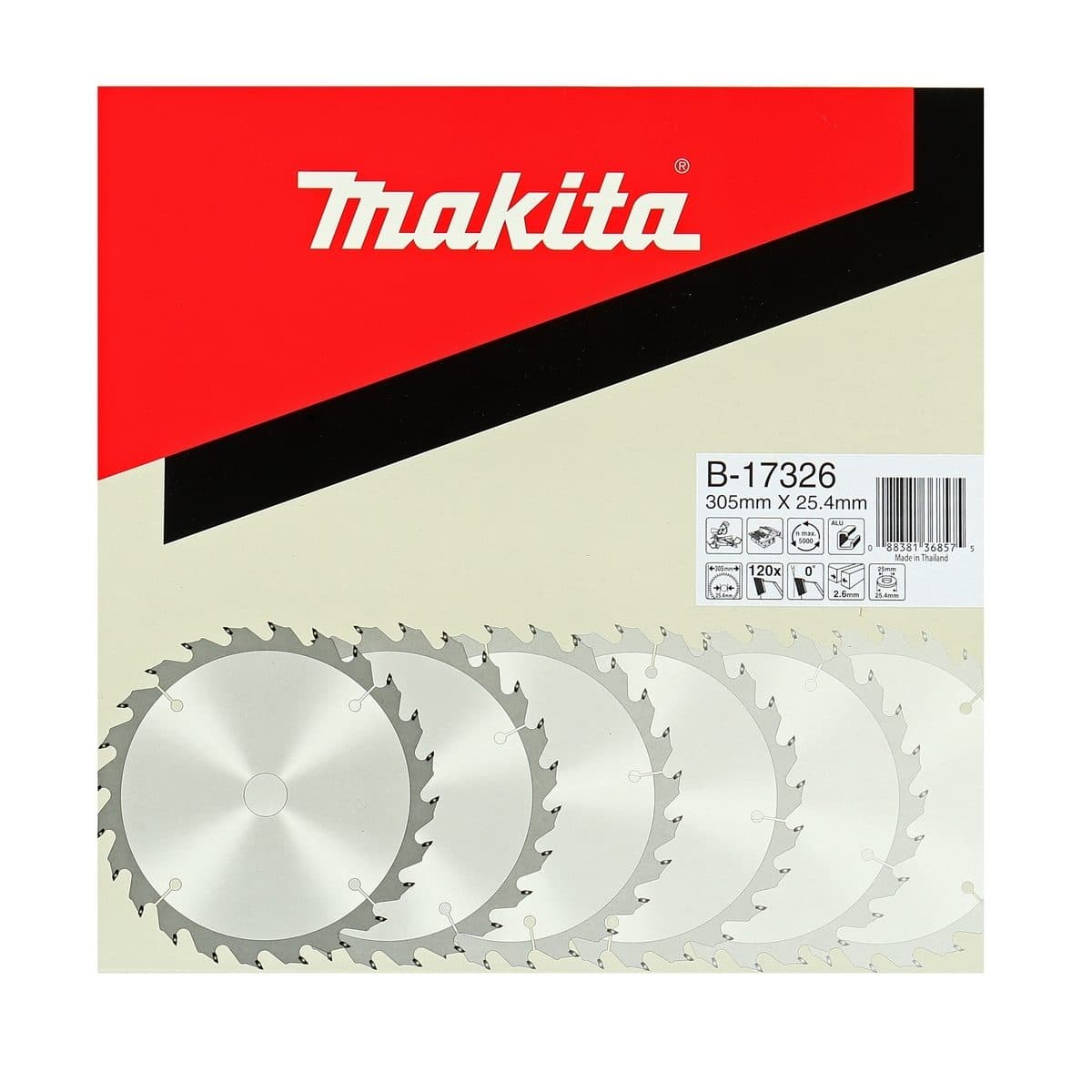 ใบเลื่อยวงเดือน-มีเนียม 12"X120T(B-17326