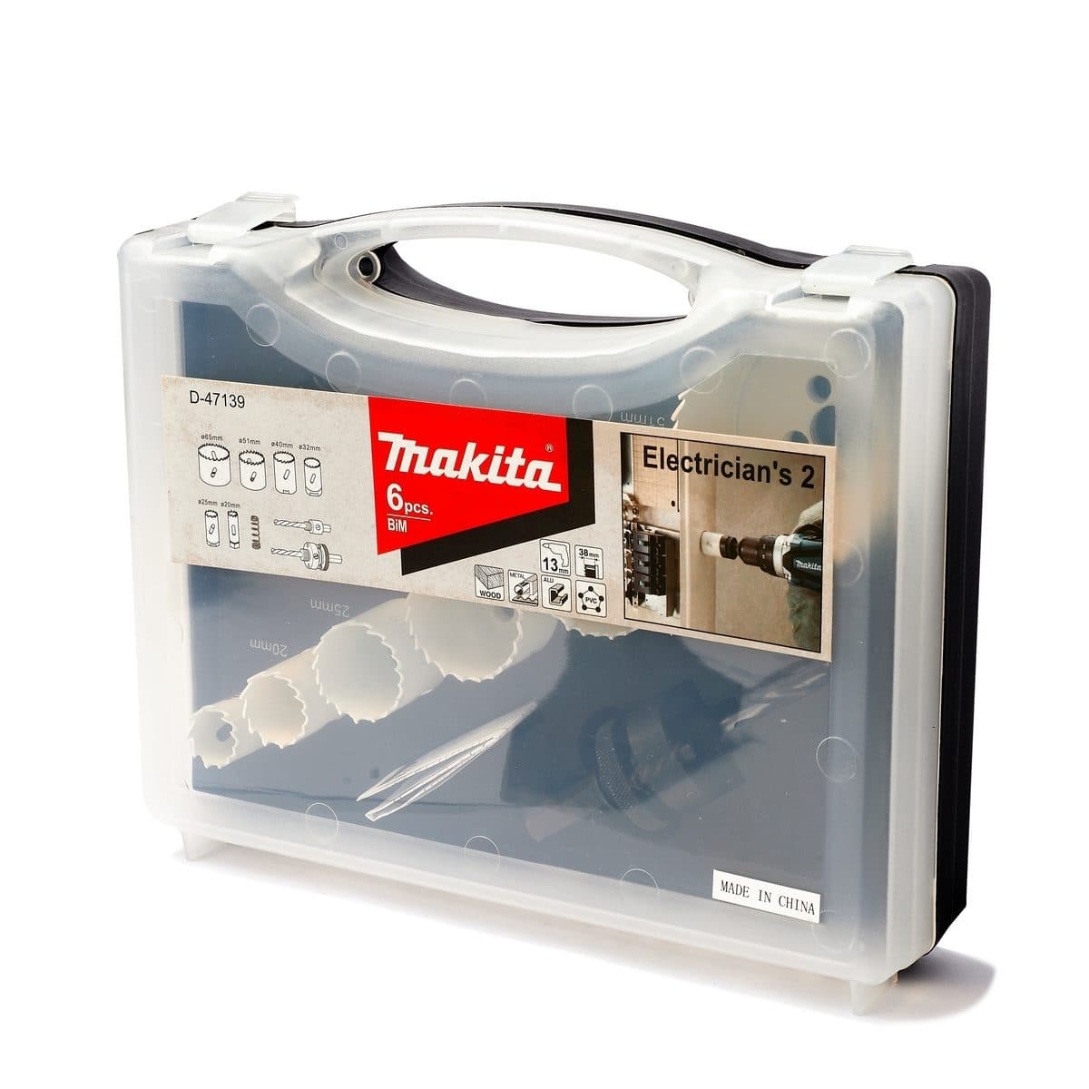 MAKITA ชุดดอก Hole Saw 6 ชิ้น มากีต้า รุ่น D-47139