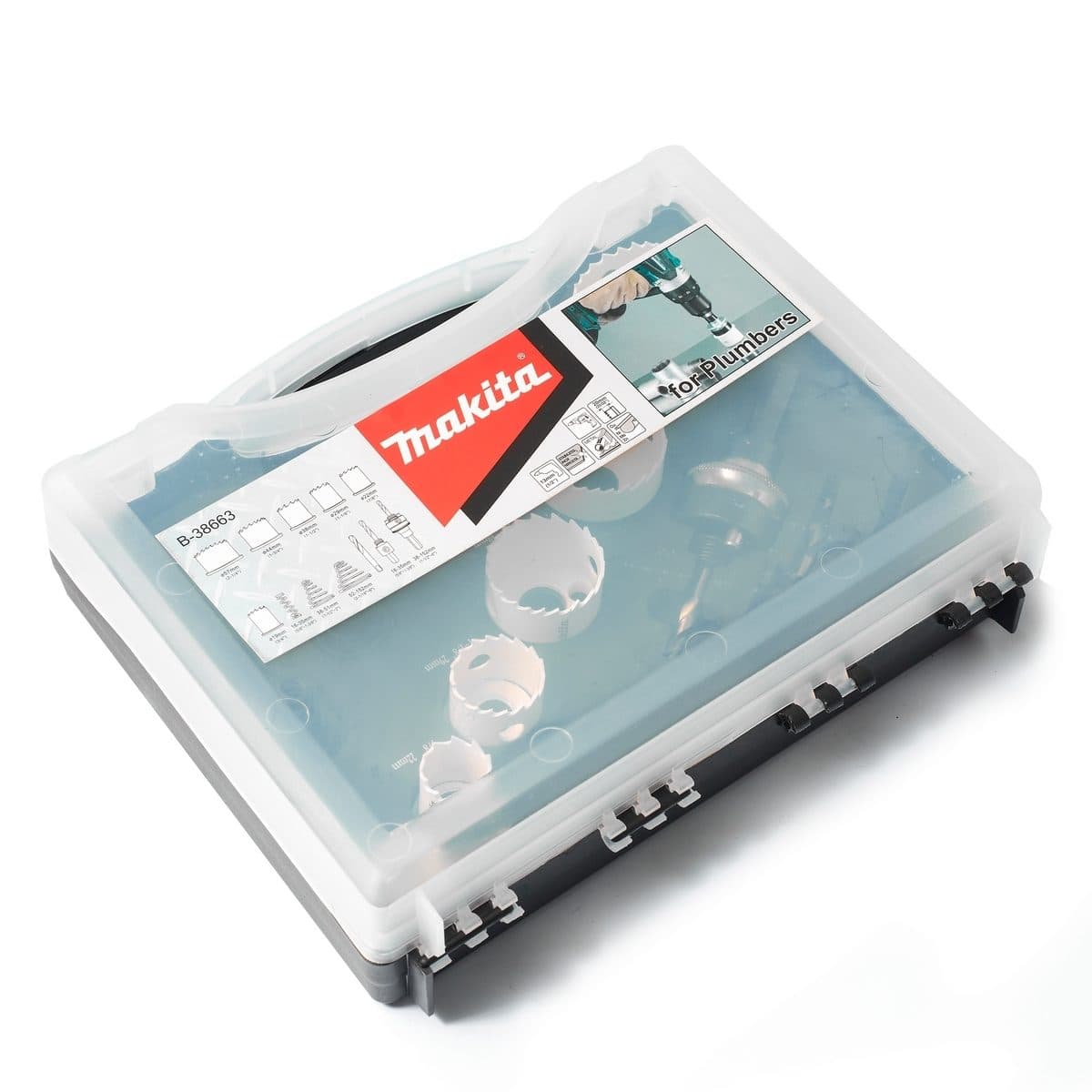 MAKITA ชุดดอกดอกโฮลซอว์ BiM Hole Saw รุ่น B-38663 ในชุดประกอบไปด้วยขนาด 19,22,29,38,44 และ 57 มม. (6 ชิ้น/ชุด) (มากีต้า)