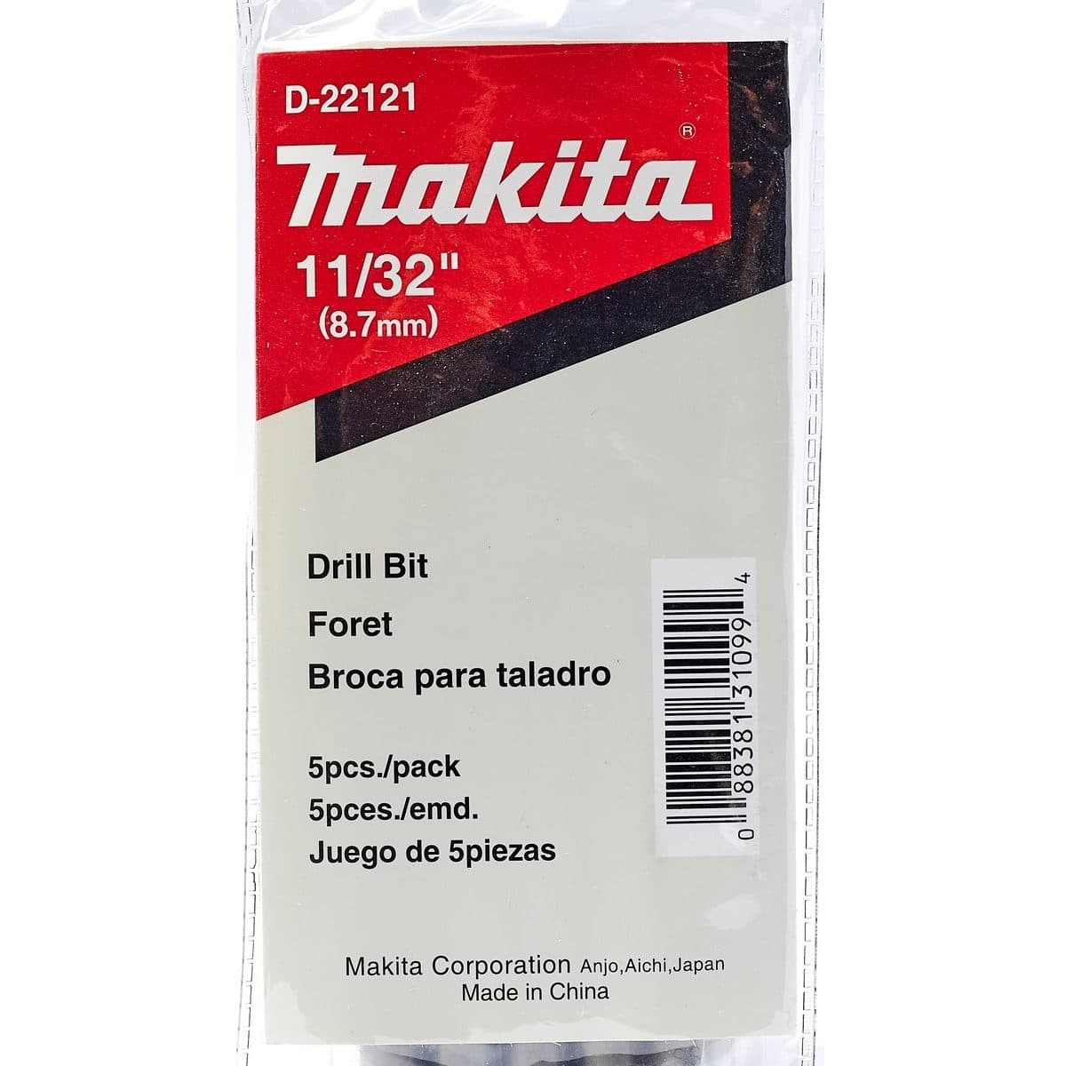 ดอกเจาะเหล็ก 11/32" (D-22121)