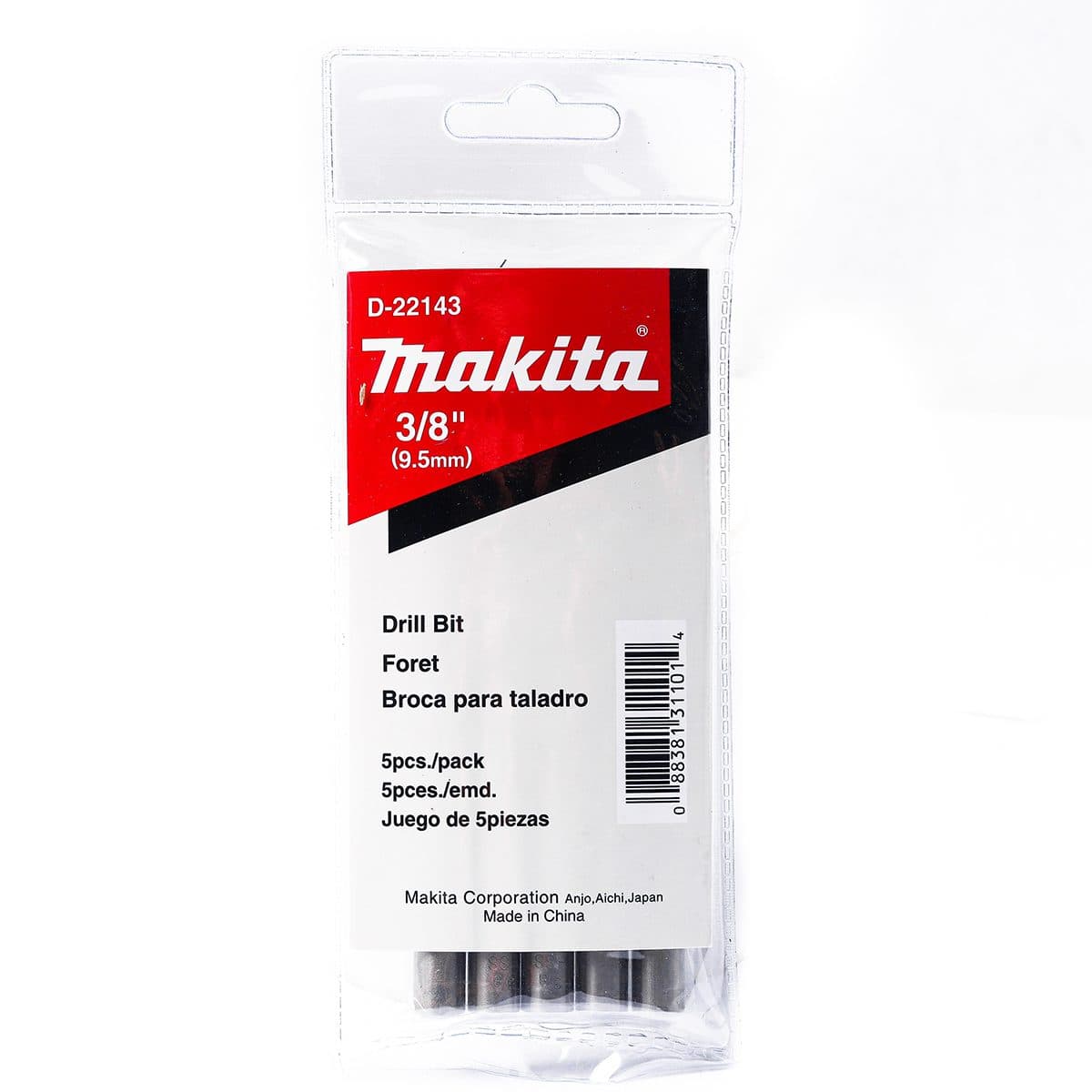 ดอกเจาะเหล็ก 3/8" (D-22143)