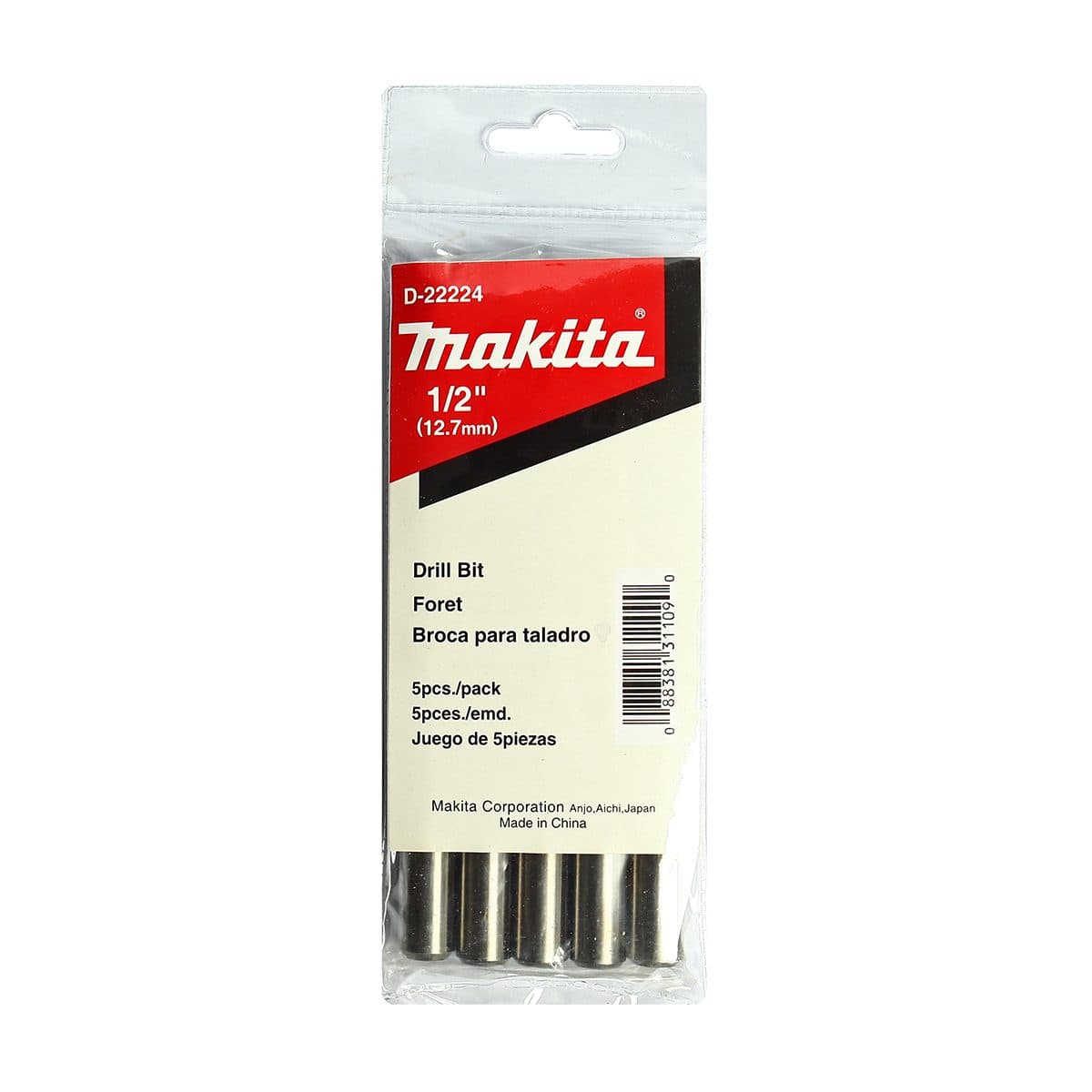 ดอกเจาะเหล็ก 1/2" (D-22224)