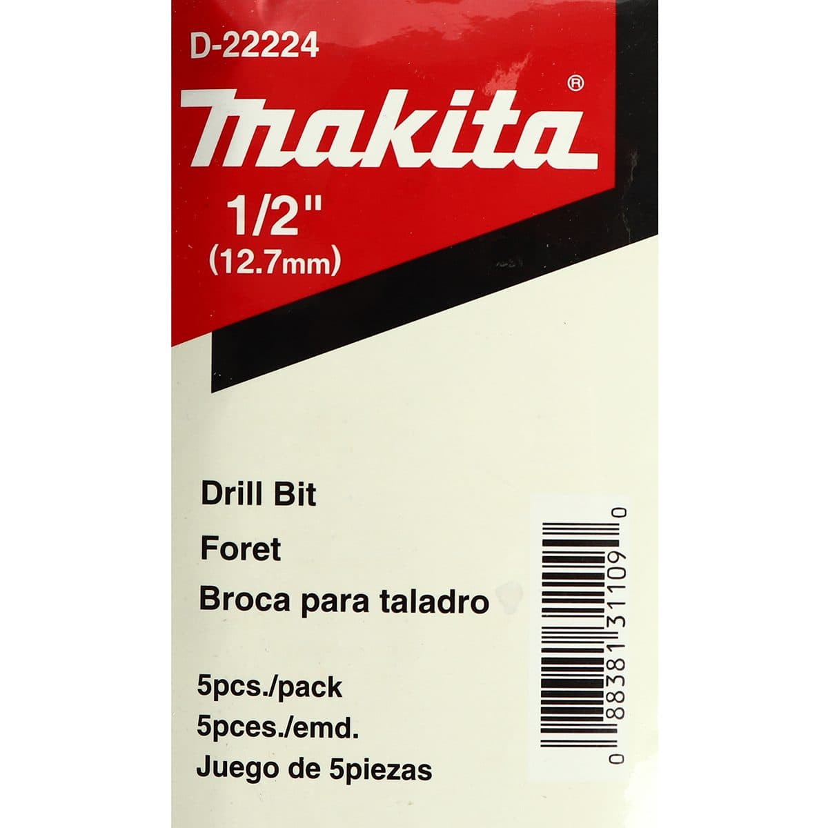 ดอกเจาะเหล็ก 1/2" (D-22224)