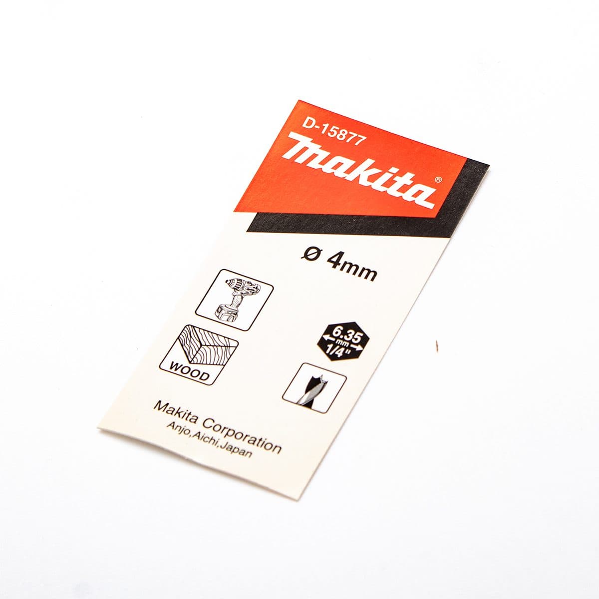 ดอกเจาะไม้ก้านหกเหลี่ยม 4 มม. D-15877(T)