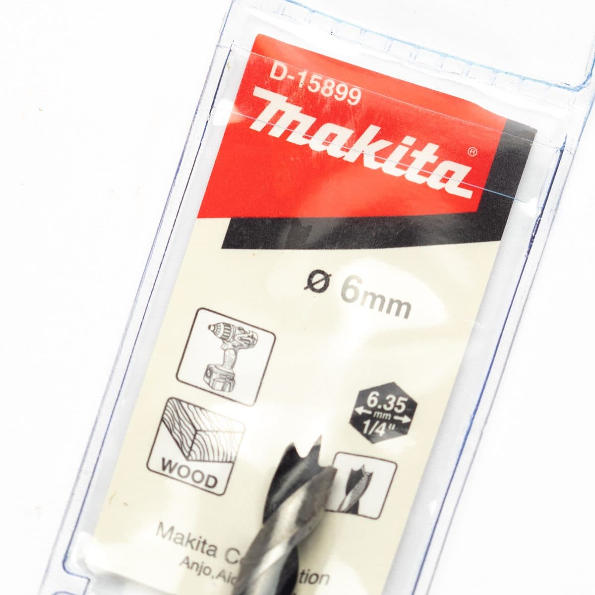 ดอกเจาะไม้ก้านหกเหลี่ยม 6 มม. D-15899(T)