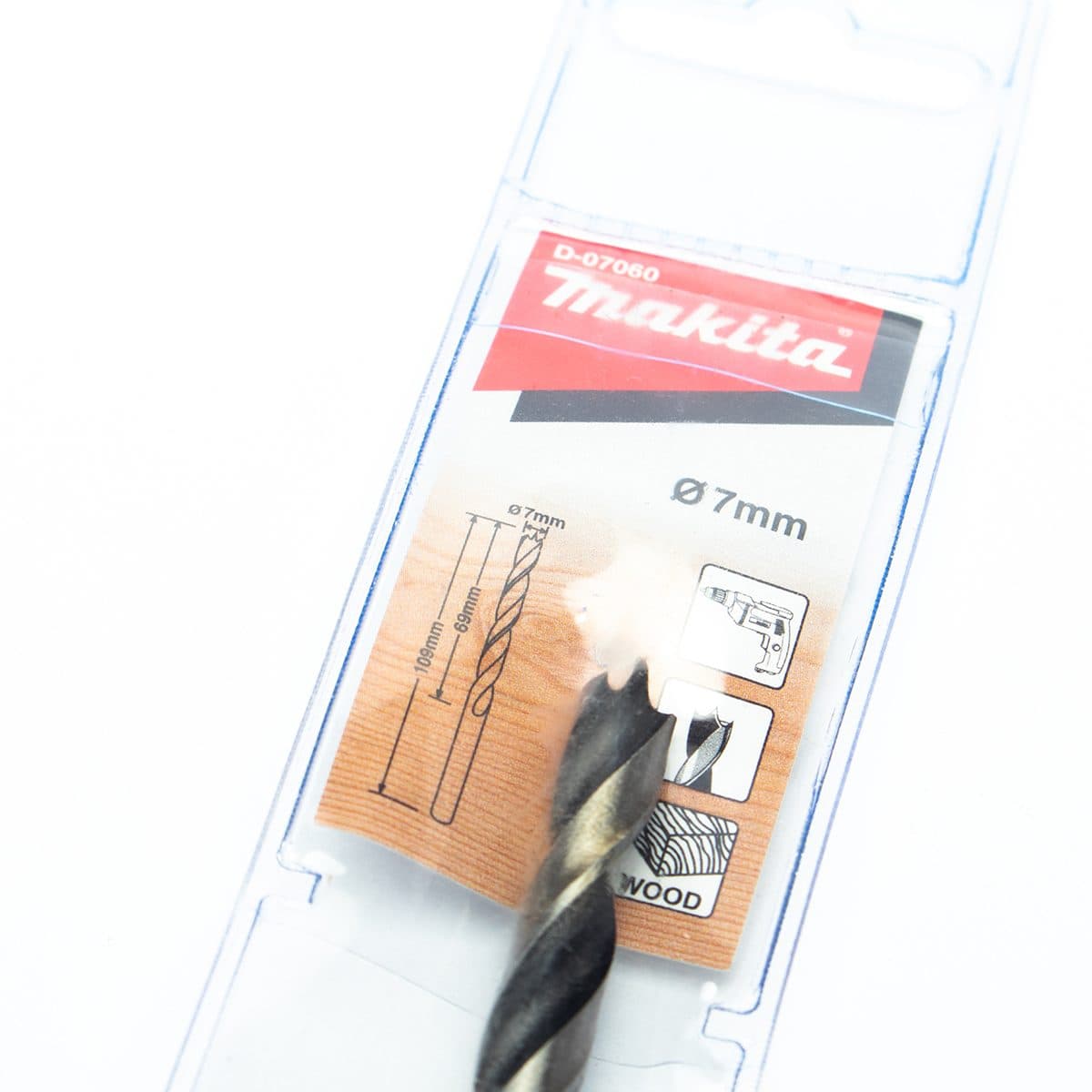 ดอกเจาะไม้ก้านกลม 7 X 109 มม. D-07060