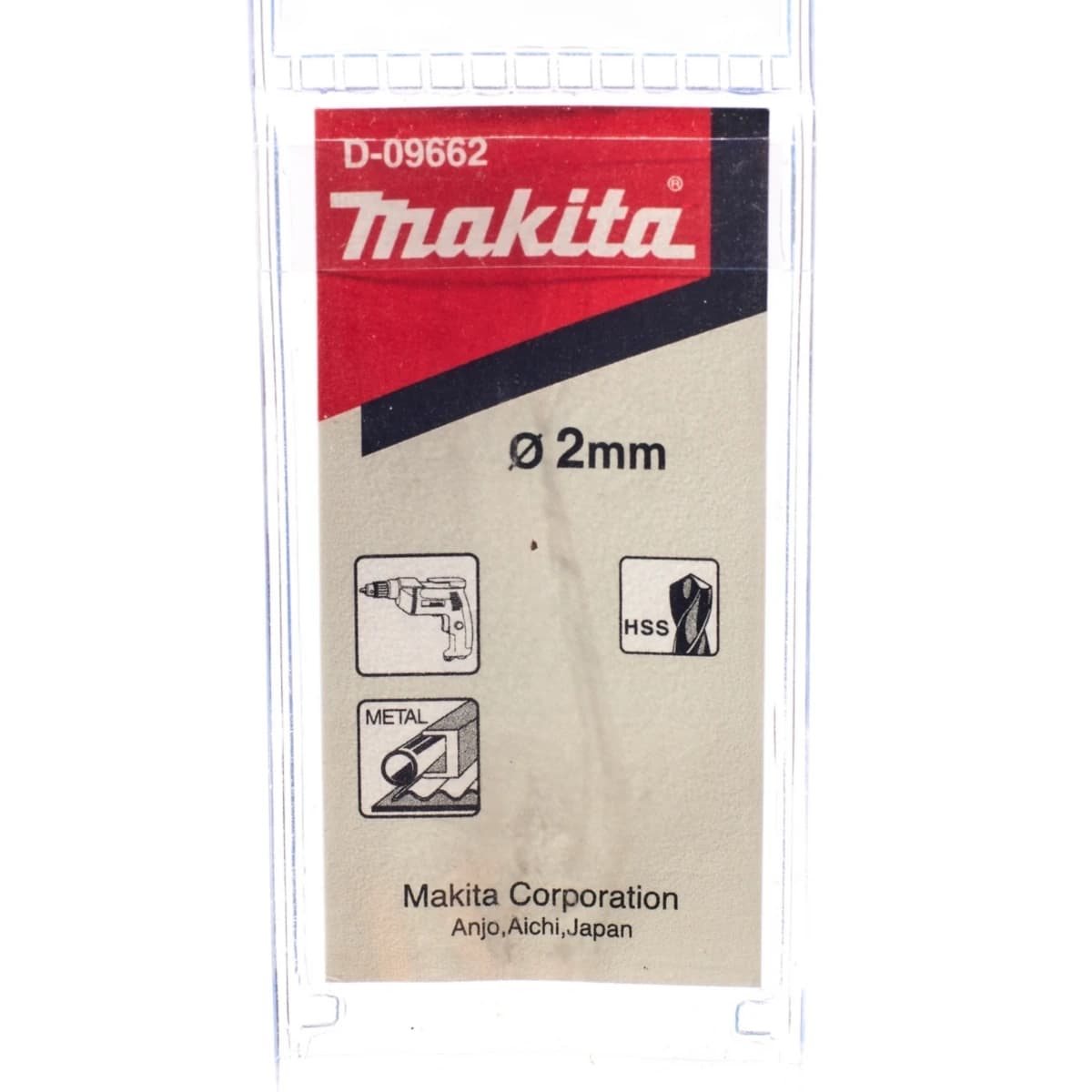 D-09662 ดอกเจาะเหล็ก HSS-G 2 MM (1 ดอก)