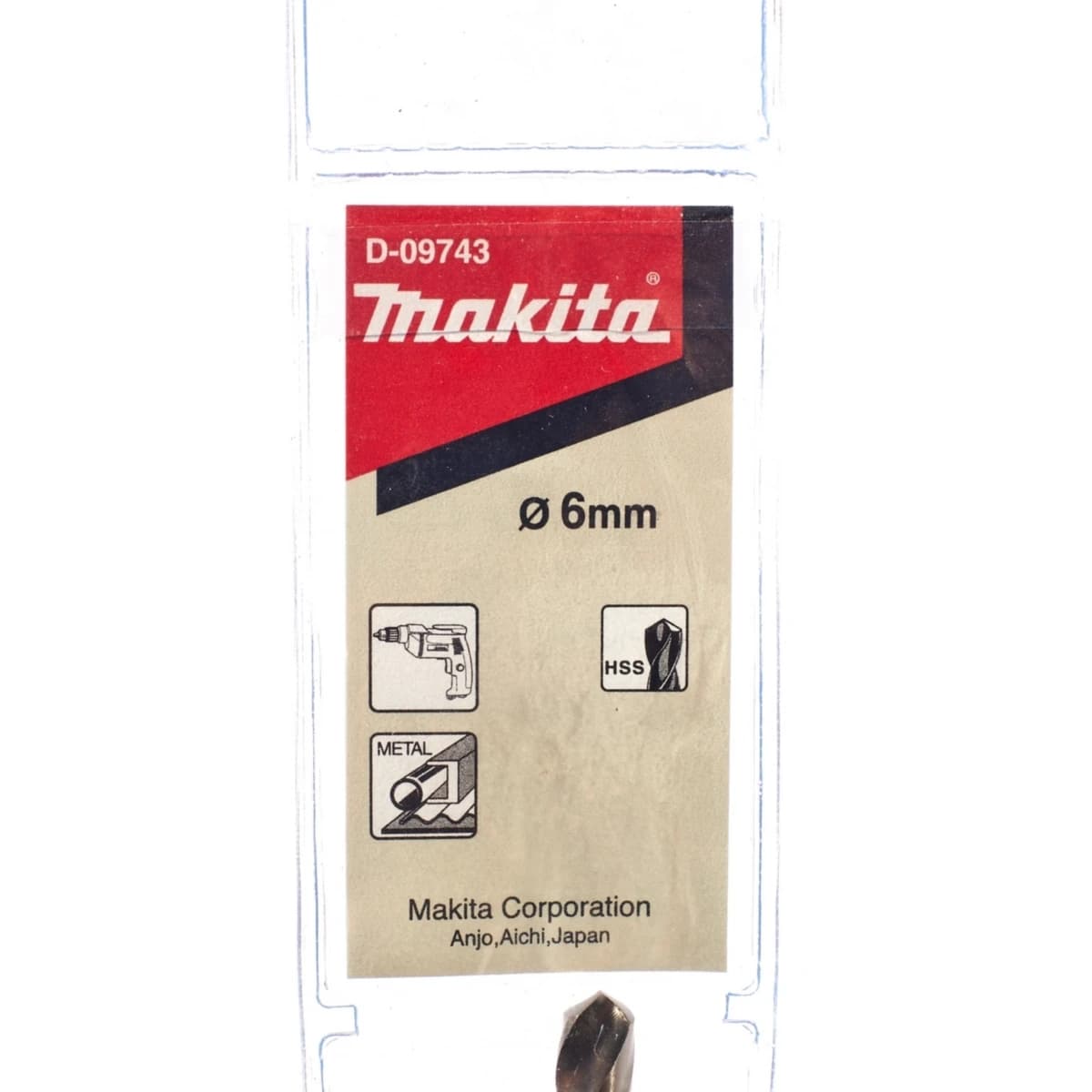 D-09743 ดอกเจาะเหล็ก HSS-G 6 MM (1 ดอก)