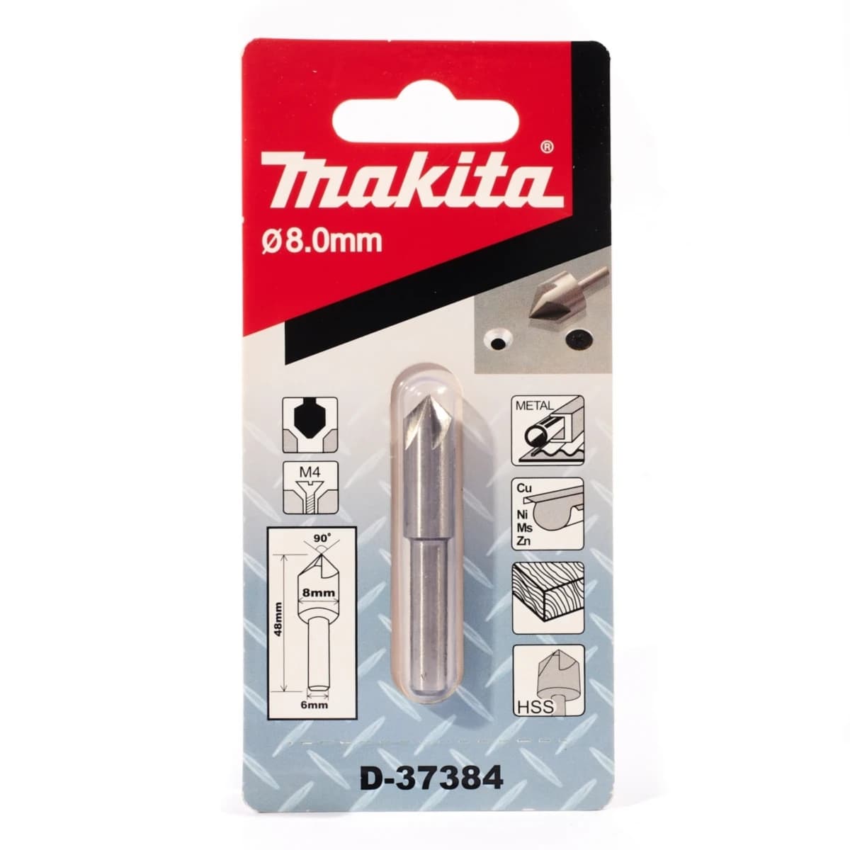 MAKITA D-37384 ดอก Countersink 8 มม. 90 องศา (มากีต้า)