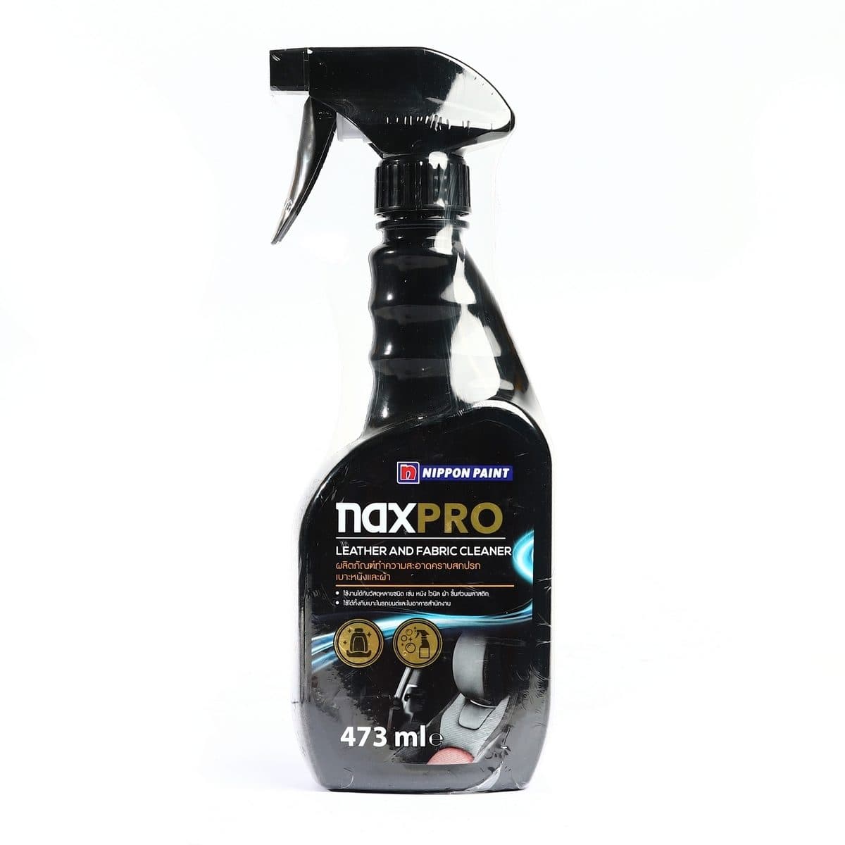 NAXPRO (แนกซ์โปร) ผลิตภัณฑ์ทำความสะอาดคราบสกปรกเบาะหนังและผ้า ขนาด 473 มล. ขจัดคราบฝังลึก ไม่ทำลายพื้นผิว