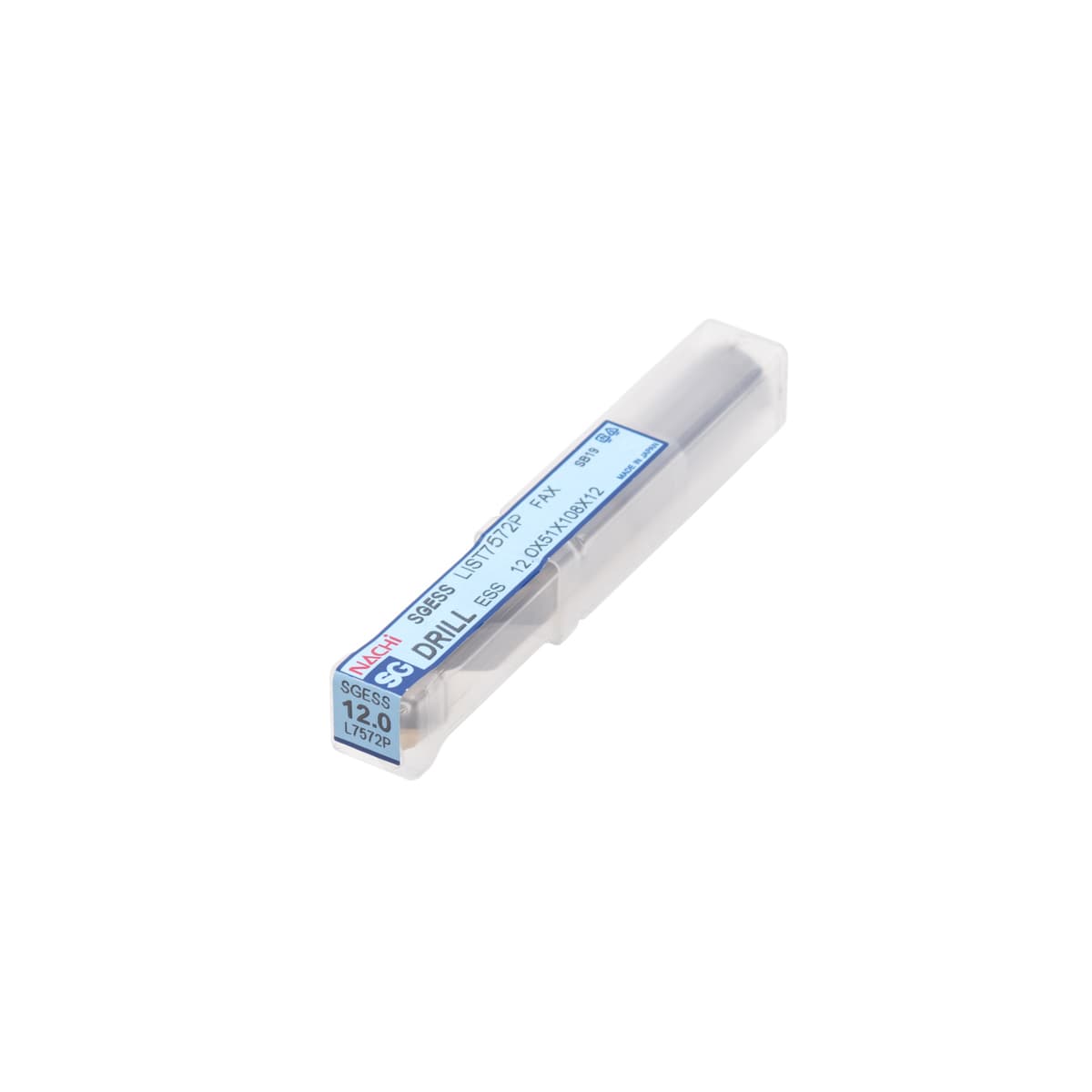 NACHI (นาชิ) L7572P_9.6MM ดอกสว่านพาวเดอร์เมทัลไฮสปีด (PM-HSS) รุ่น SG-ESS เคลือบ SG