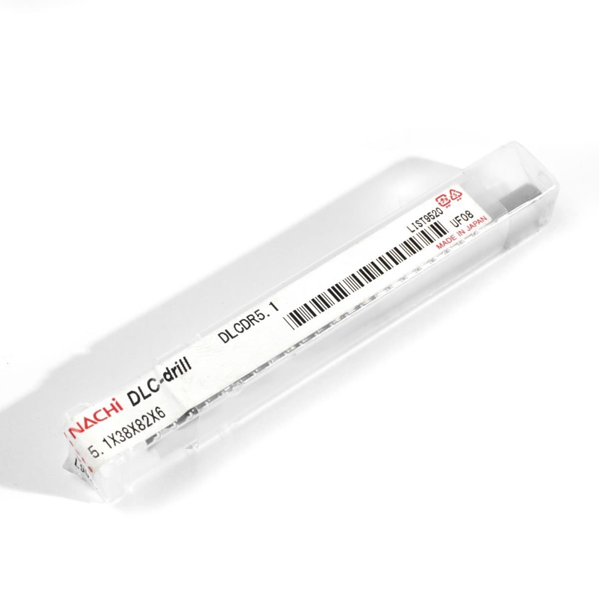 NACHI (นาชิ) L9520_5.1 MM ดอกสว่านคาร์ไบด์ เคลือบผิว DLC เหมาะสำหรับเจาะงานอะลูมิเนียม
