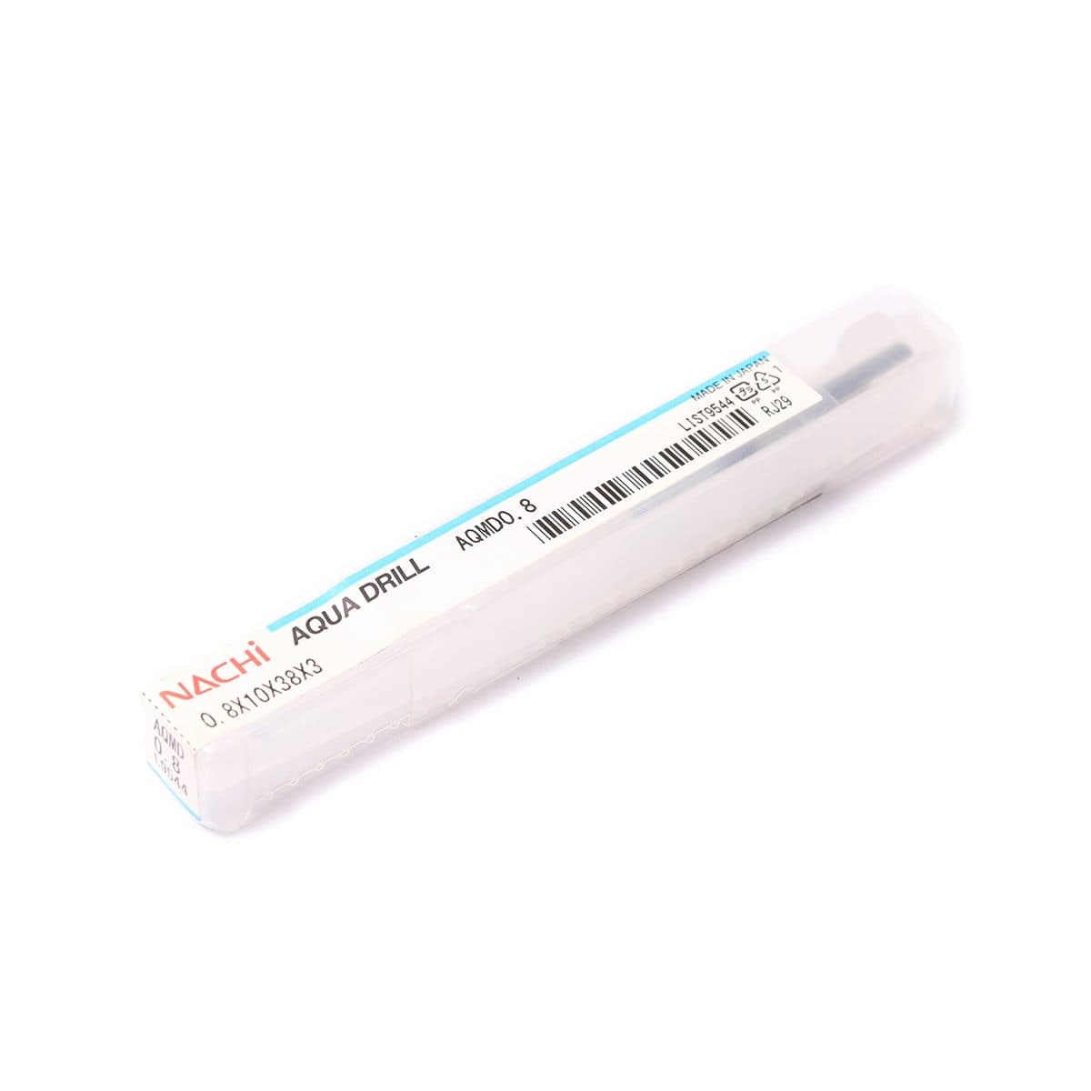 NACHI (นาชิ) L9544_0.8MM ดอกสว่านคาร์ไบด์ AQUA Micro Drills เคลือบ AQ(TiAlN) สำหรับเจาะวัสดุงานขนาดเล็กและมีความแข็งสูง