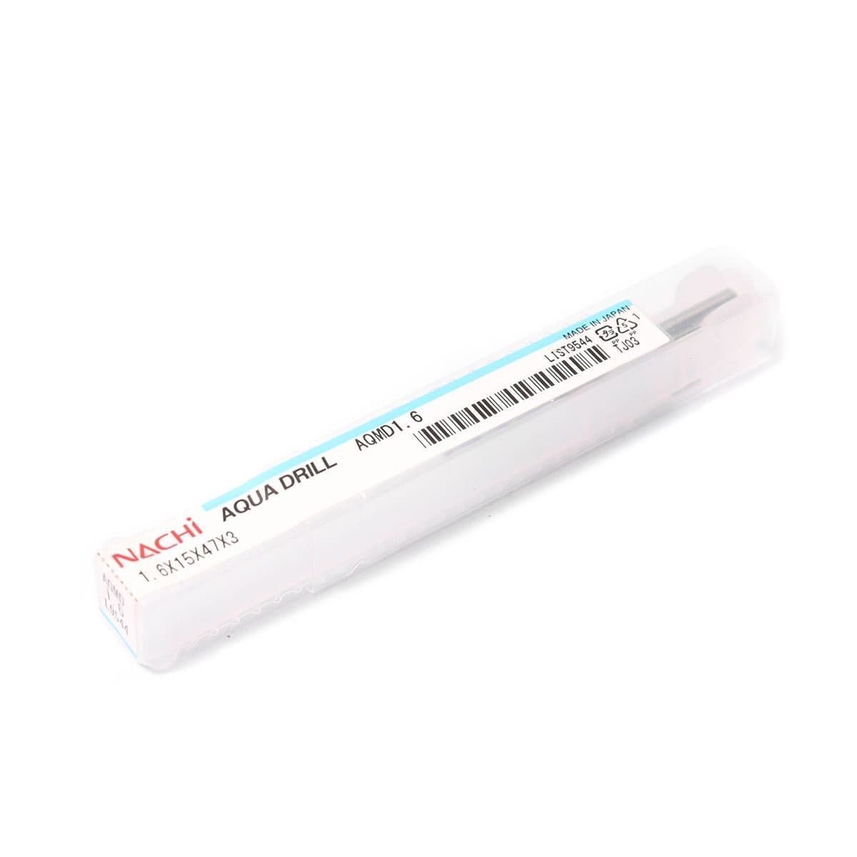 NACHI (นาชิ) L9544_1.6MM ดอกสว่านคาร์ไบด์ AQUA Micro Drills เคลือบ AQ(TiAlN) สำหรับเจาะวัสดุงานขนาดเล็กและมีความแข็งสูง