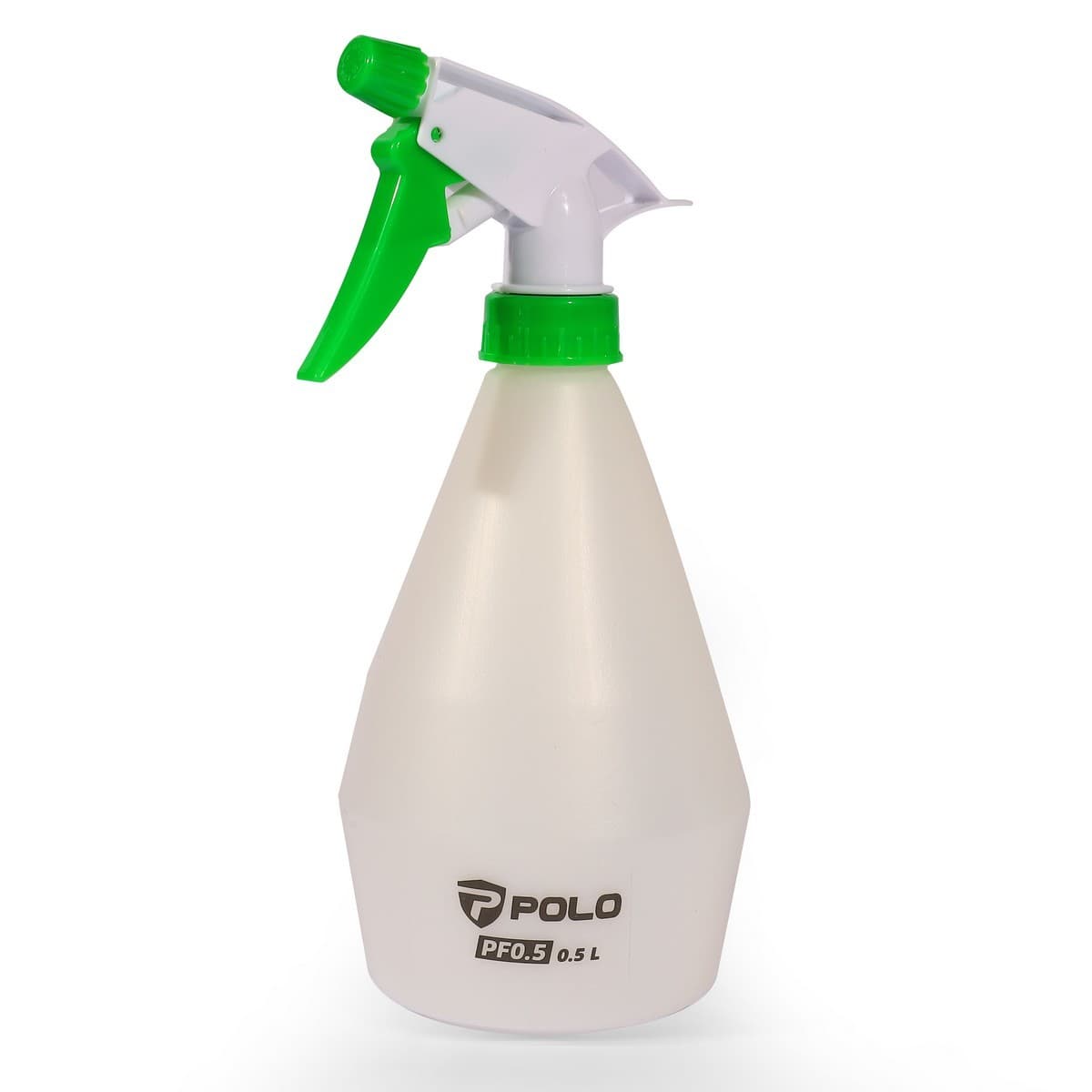 POLO กระบอกฉีดน้ำหัวพลาสติก ขนาด 0.5 ลิตร รุ่น PF0.5 หัวฉีดทำมาจากพลาสติก สามารถปรับได้ เหมาะสำหรับฉีดรดน้ำต้นได้ หรือฉีดพ่นของเหลว (โปโล)