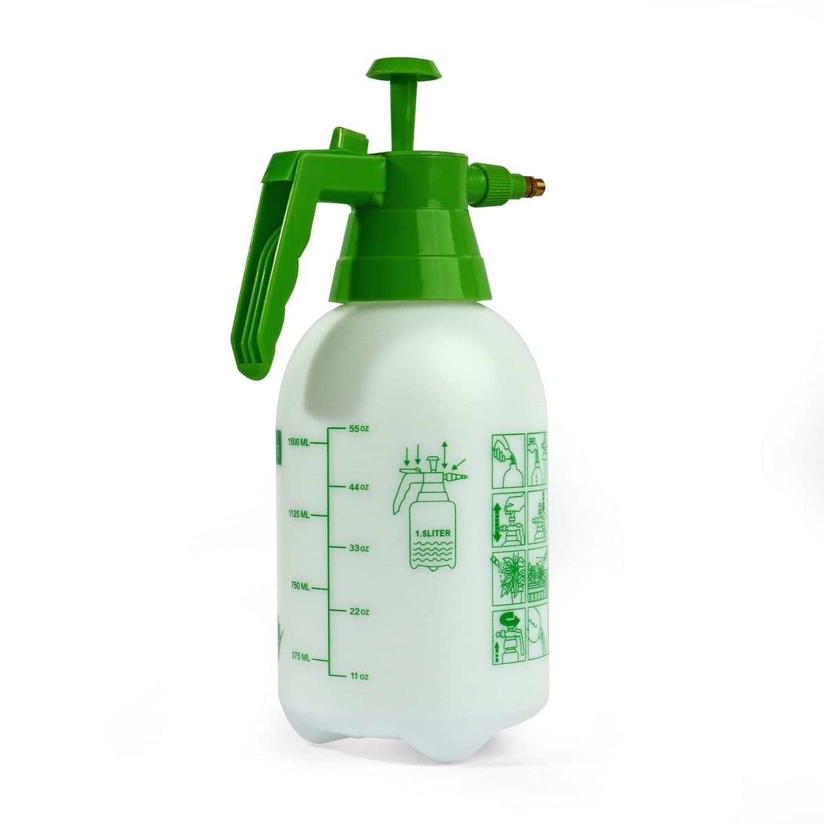 POLO กระบอกฉีดน้ำหัวทองเหลือง ขนาด 1.5 ลิตร รุ่น PH1.5 หัวฉีดทำมาจากทองเหลือง สามารถปรับได้ เหมาะสำหรับฉีดรดน้ำต้นได้ หรือฉีดพ่นของเหลว (โปโ