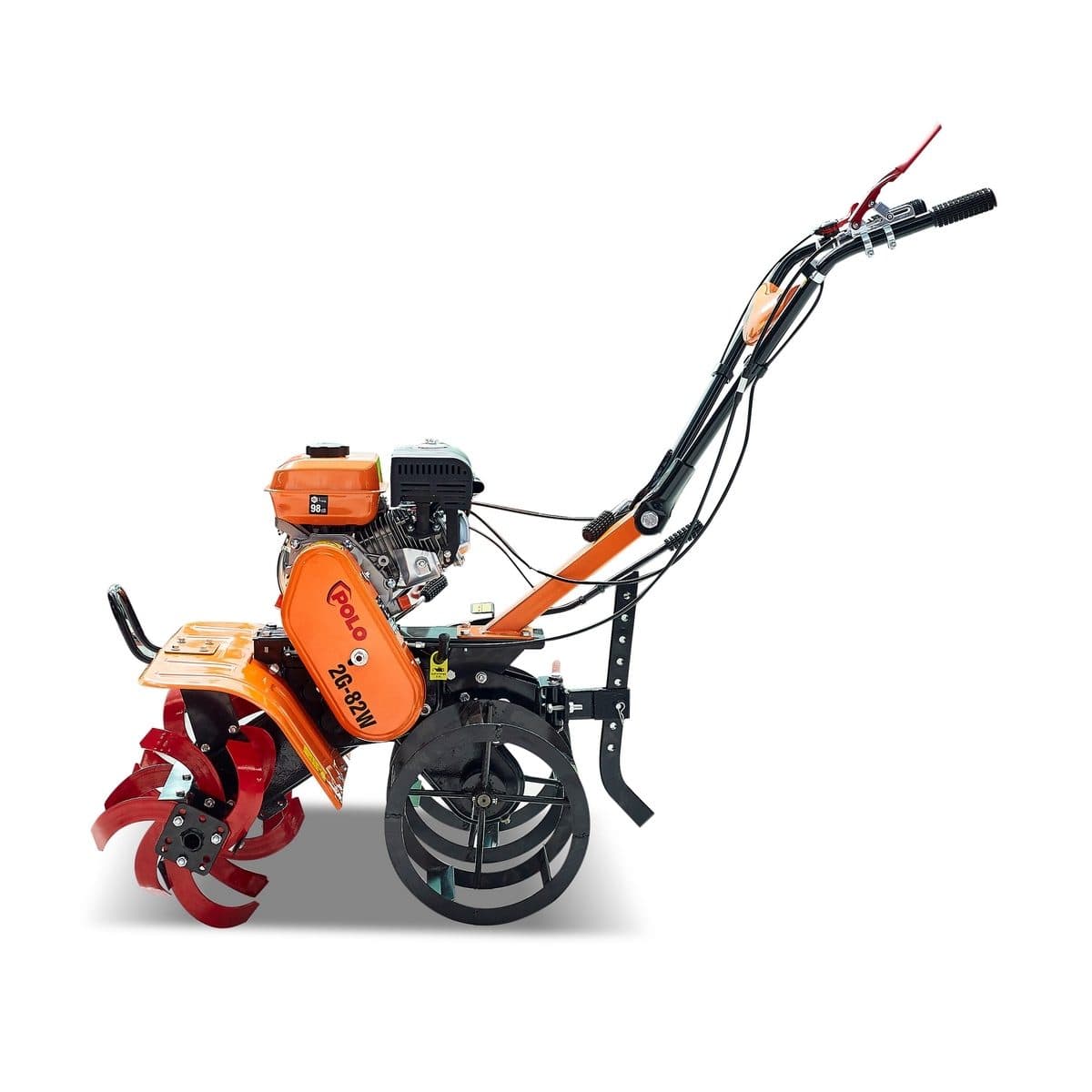 POLO เครื่องพรวนดิน สตาร์ทมือ เครื่องยนต์ 7.0 แรงม้า (212 ซีซี) รุ่น 2G-82W ความกว้างการพรวน 700 มม. ความลึกการพรวน ≤100 มม. ขับเคลื่อนด้วยเ