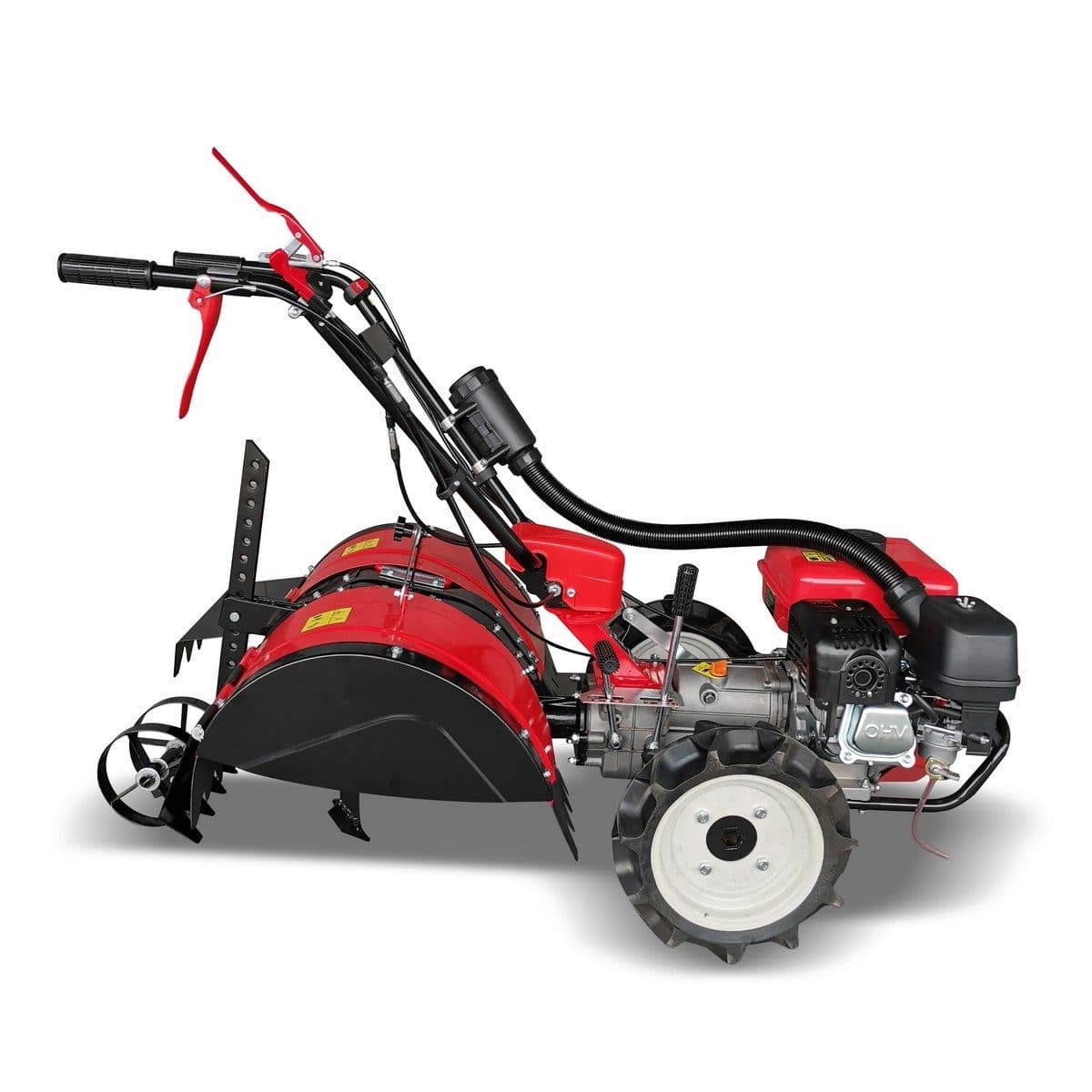 POLO เครื่องพรวนดินขุดทำร่องสตาร์ทมือ เครื่องยนต์ 7.0 แรงม้า (212 ซีซี) รุ่น 2G90PRO สำหรับขุดทำร่องและขับเคลื่อนด้วยเกียร์ เหมาะกับงานสวน (