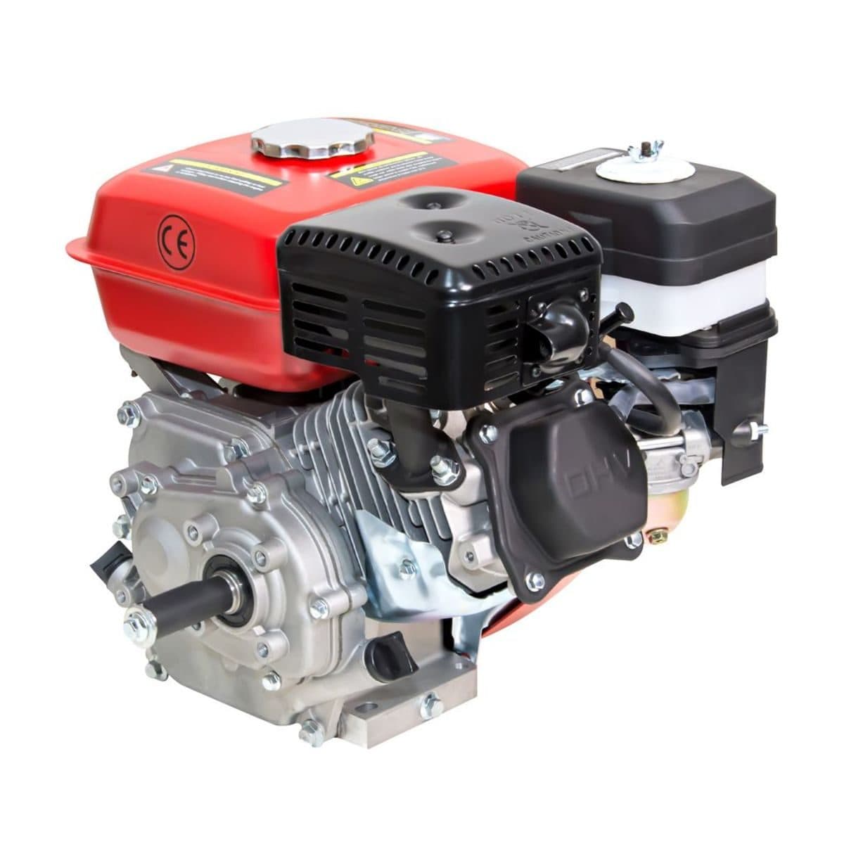 POLO เครื่องยนต์ เบนซิน 4 จังหวะ กำลังเครื่องยนต์ 7.0 แรงม้า รุ่น G210FG ความจุกระบอกสูบ 208 ซีซี ถังน้ำมัน 3.6 ลิตร สตาร์ทมือ อัตราทดรอบ 1 