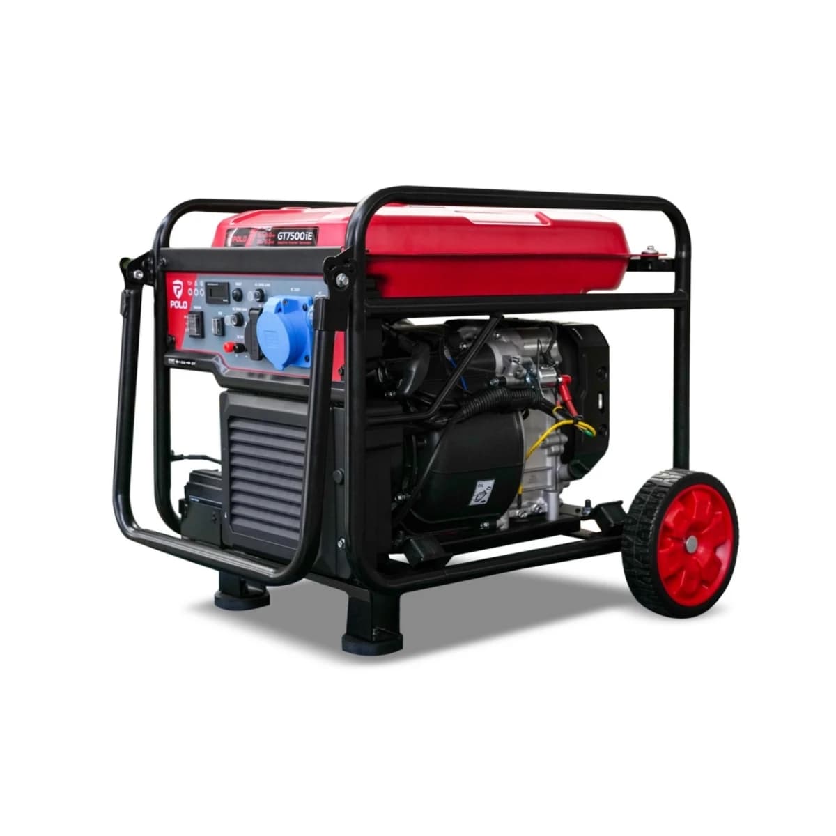 POLO เครื่องปั่นไฟเบนซินระบบ Inverter (รุ่นเปิด) กำลังไฟ 6.5 กิโลวัตต์ รุ่น GT7500iE กระบอกสูบ 305 ซีซี ถังน้ำมัน 17 ลิตร สตาร์ทมือและสตาร์ท