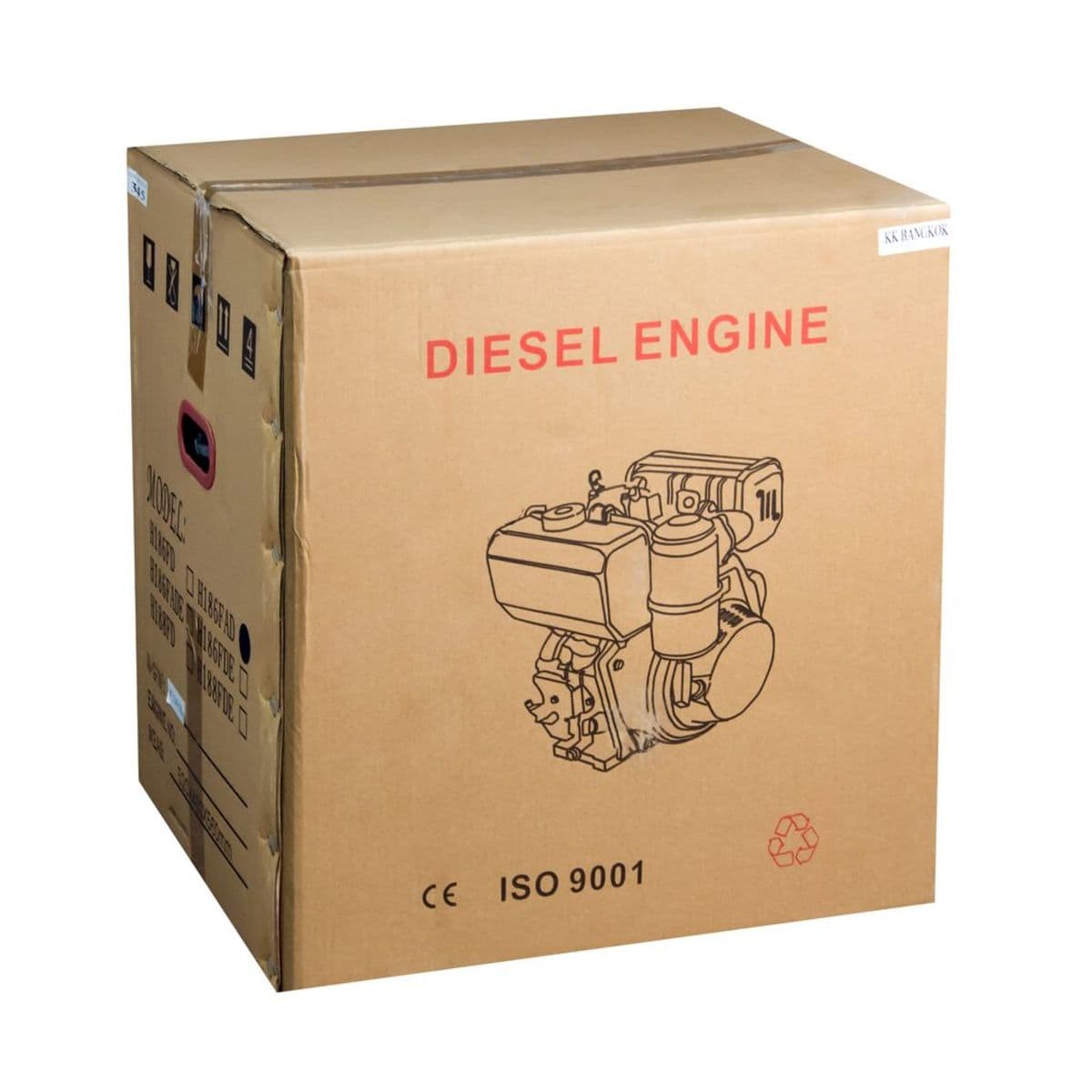 H186FAD เครื่องยนต์ดีเซล 10HP(สตาร์ทมือ)