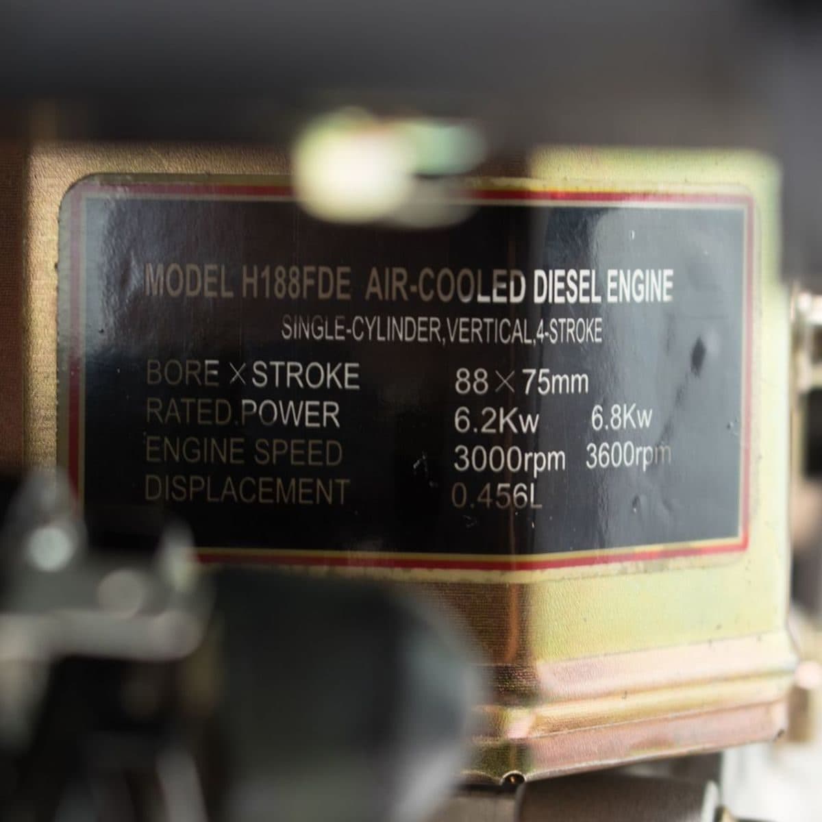 H188FDE เครื่องยนต์ดีเซล 11HP(ไฟฟ้า)