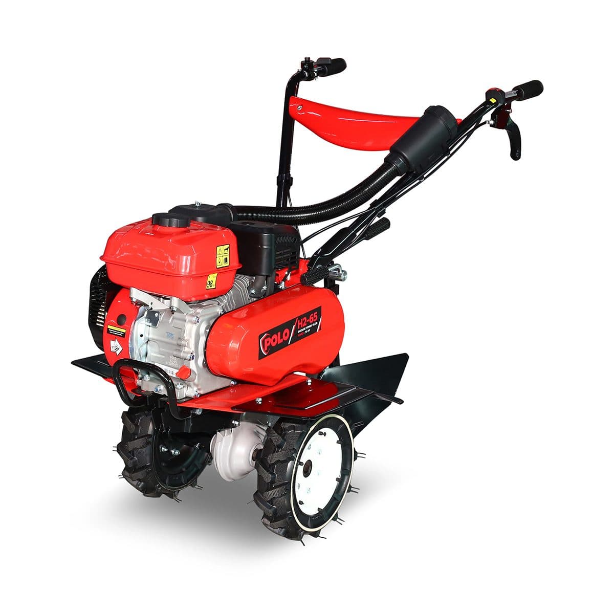 POLO เครื่องพรวนดิน สตาร์ทมือ เครื่องยนต์ 7.0 แรงม้า (212 ซีซี) รุ่น H2-65 ความกว้างการพรวน 650 มม. ความลึกการพรวน 100 มม. ขับเคลื่อนด้วยสาย