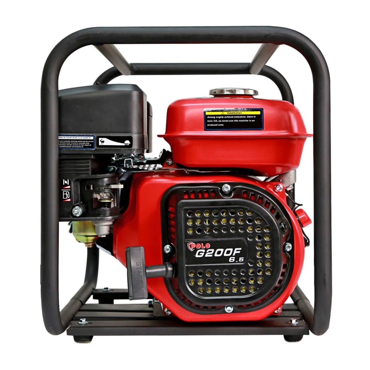 POLO ปั๊มน้ำเครื่องยนต์เบนซิน 4 จังหวะ 6.5 แรงม้า สตาร์ทมือ รุ่น H50ZB3040Q ท่อ 2 นิ้ว ดูดลึก 7 ม. ส่งสูง 26 ม. ปริมาณน้ำสูงสุด 28 ลบ.ม./ชม.