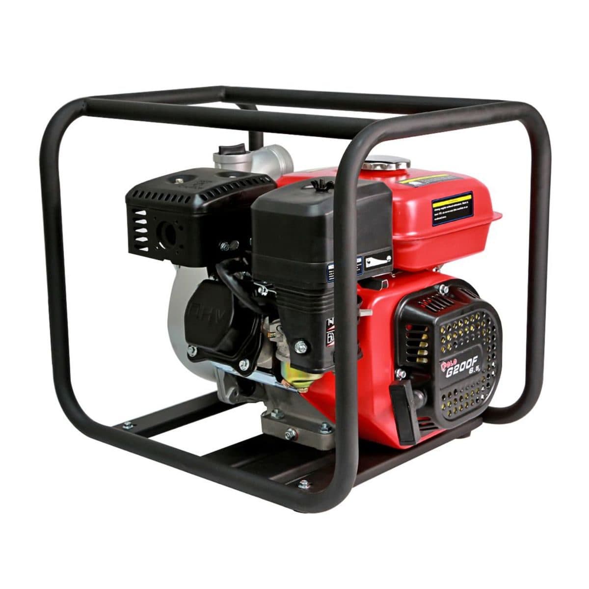 POLO ปั๊มน้ำเครื่องยนต์เบนซิน 4 จังหวะ 6.5 แรงม้า สตาร์ทมือ รุ่น H50ZB3040Q ท่อ 2 นิ้ว ดูดลึก 7 ม. ส่งสูง 26 ม. ปริมาณน้ำสูงสุด 28 ลบ.ม./ชม.