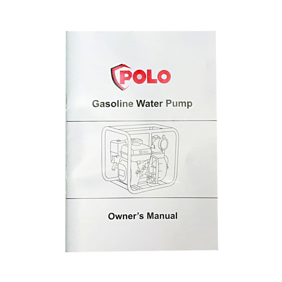 POLO ปั๊มน้ำเครื่องยนต์เบนซิน 4 จังหวะ 6.5 แรงม้า สตาร์ทมือ รุ่น H50ZB3040Q ท่อ 2 นิ้ว ดูดลึก 7 ม. ส่งสูง 26 ม. ปริมาณน้ำสูงสุด 28 ลบ.ม./ชม.