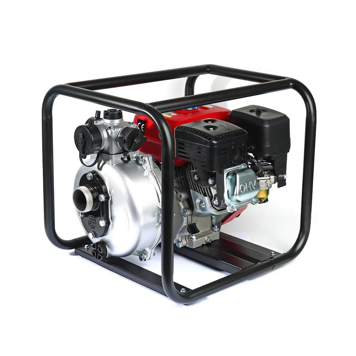 POLO ปั๊มน้ำเครื่องยนต์เบนซิน 4 จังหวะ 6.5 แรงม้า สตาร์ทมือ รุ่น H50ZB8048Q ท่อ 2 นิ้ว ดูดลึก 7 ม. ส่งสูง 80 ม. ปริมาณน้ำสูงสุด 15 ลบ.ม./ชม.