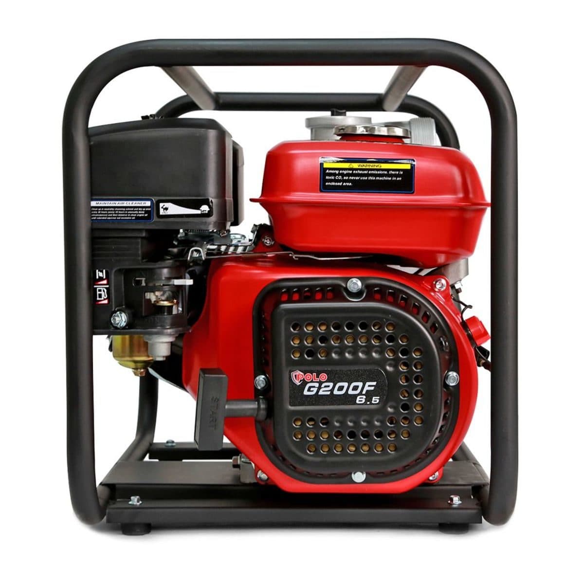 POLO ปั๊มน้ำเครื่องยนต์เบนซิน 4 จังหวะ 7.0 แรงม้า สตาร์ทมือ รุ่น H80ZB3248Q ท่อ 3 นิ้ว ดูดลึก 7 ม. ส่งสูง 32 ม. ปริมาณน้ำสูงสุด 60 ลบ.ม./ชม.