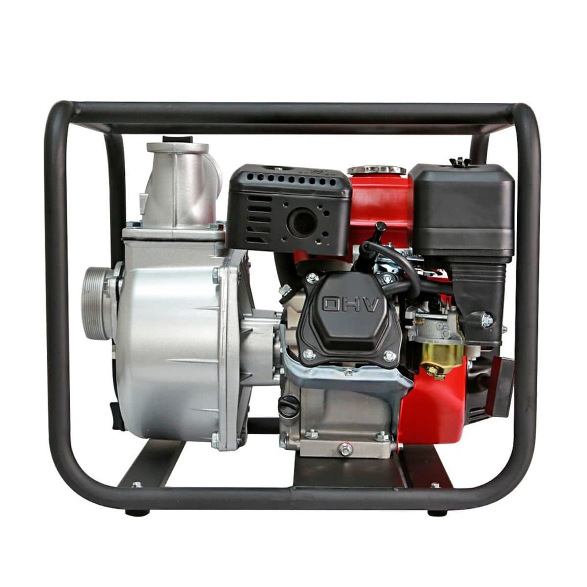 POLO ปั๊มน้ำเครื่องยนต์เบนซิน 4 จังหวะ 7.0 แรงม้า สตาร์ทมือ รุ่น H80ZB3248Q ท่อ 3 นิ้ว ดูดลึก 7 ม. ส่งสูง 32 ม. ปริมาณน้ำสูงสุด 60 ลบ.ม./ชม.