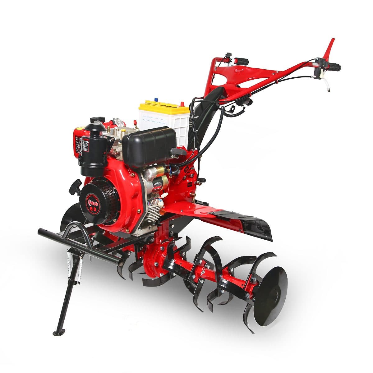 POLO เครื่องพรวนดิน สตาร์ทไฟฟ้า เครื่องยนต์ 4.4 กิโลวัตต์ รุ่น HSD1G-105E ความกว้างการพรวน 850 - 1050 มม. ความลึกการพรวน ≥100 มม. ขับเคลื่อน