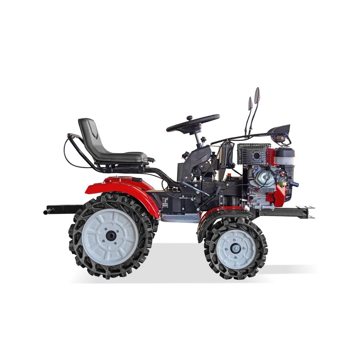 POLO เครื่องพรวนดินนั่งขับ 14.0 แรงม้า (420 ซีซี) รุ่น P1 สตาร์ทไฟฟ้า ความกว้างการพรวน 1100 มม. ขับเคลื่อนด้วยเกียร์ เหมาะสำหรับใช้งานในการเ