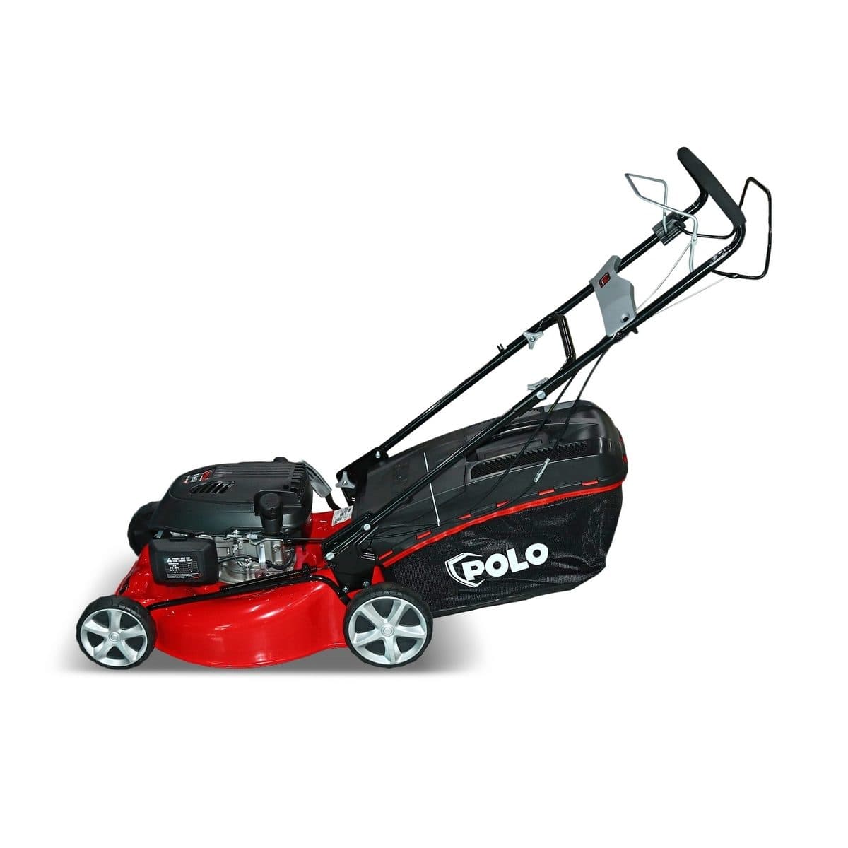 POLO รถตัดหญ้าแบบเดินเอง 18 นิ้ว Trex 4 จังหวะ เครื่องยนต์ 3.5 แรงม้า ความจุกระบอกสูบ 145 ซีซี รุ่น G46SB1 ถังน้ำมัน 0.5 ลิตร ความสูงในการตั